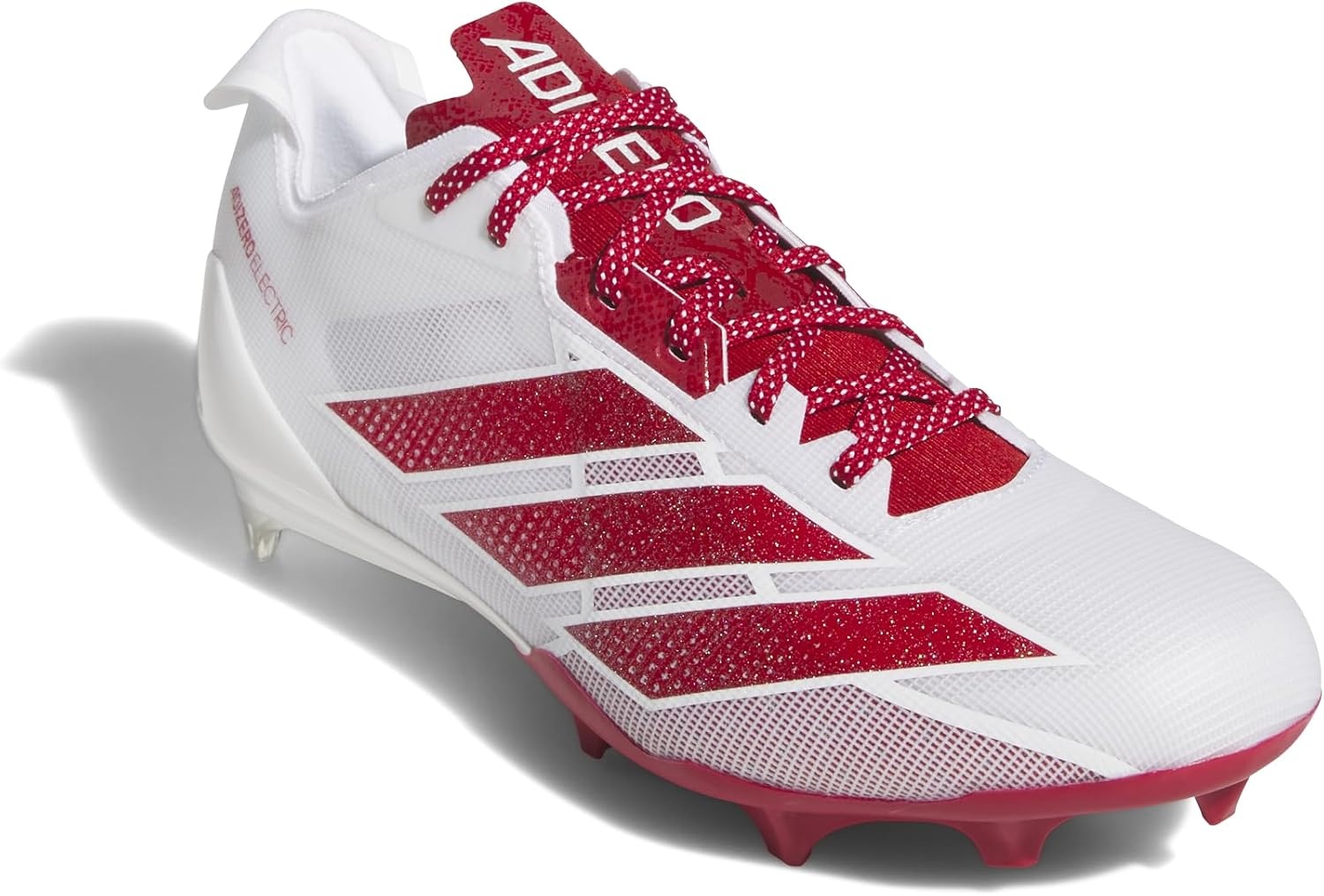 image:imageadidas Mens Adizero Electric Football Sneakers Shoes WhiteWhiteTeam Power RedWhite
