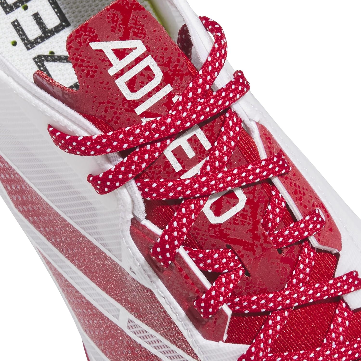 image:imageadidas Mens Adizero Electric Football Sneakers Shoes WhiteWhiteTeam Power RedWhite