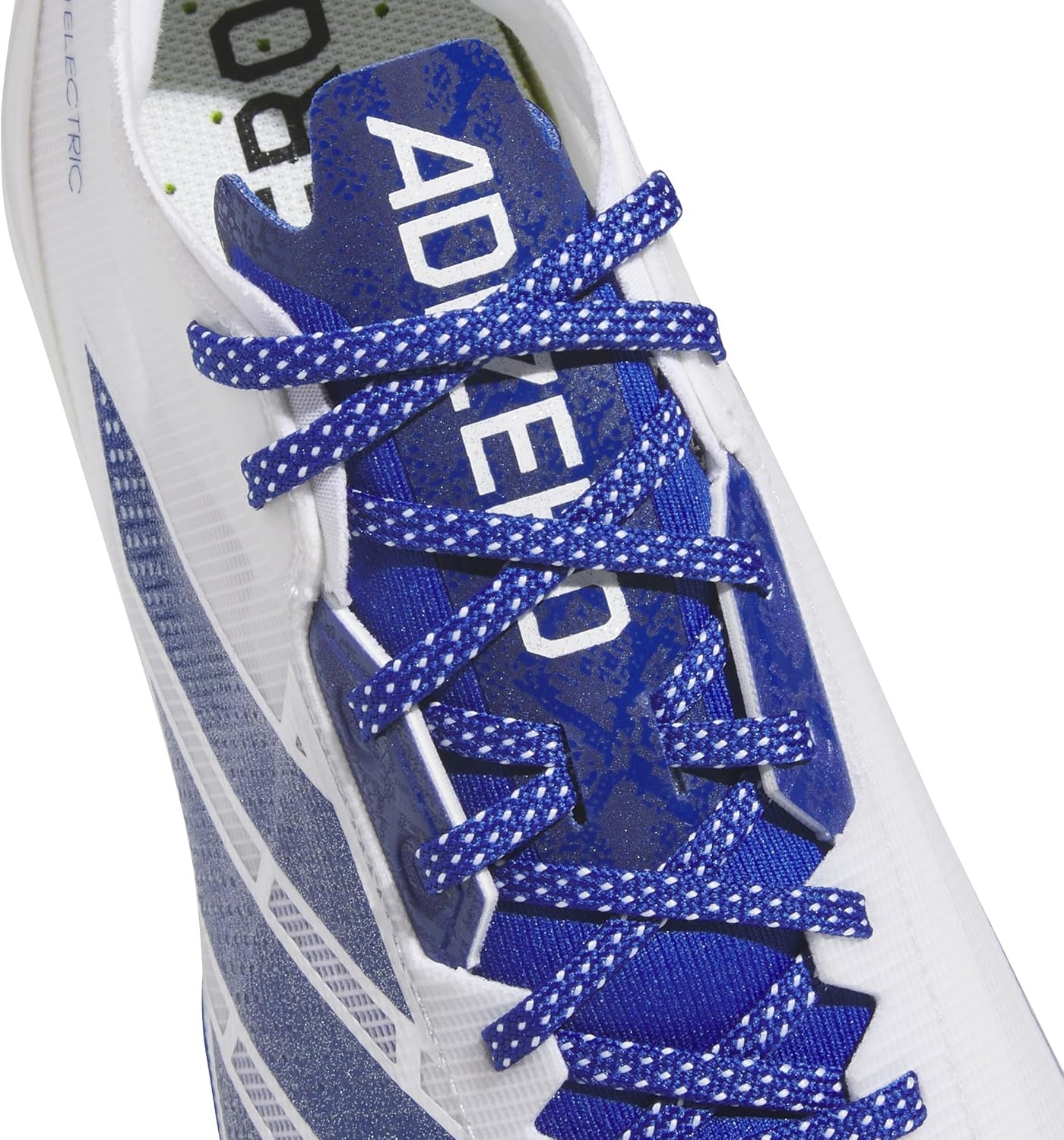 image:imageadidas Mens Adizero Electric Football Sneakers Shoes WhiteWhiteTeam Royal BlueWhite