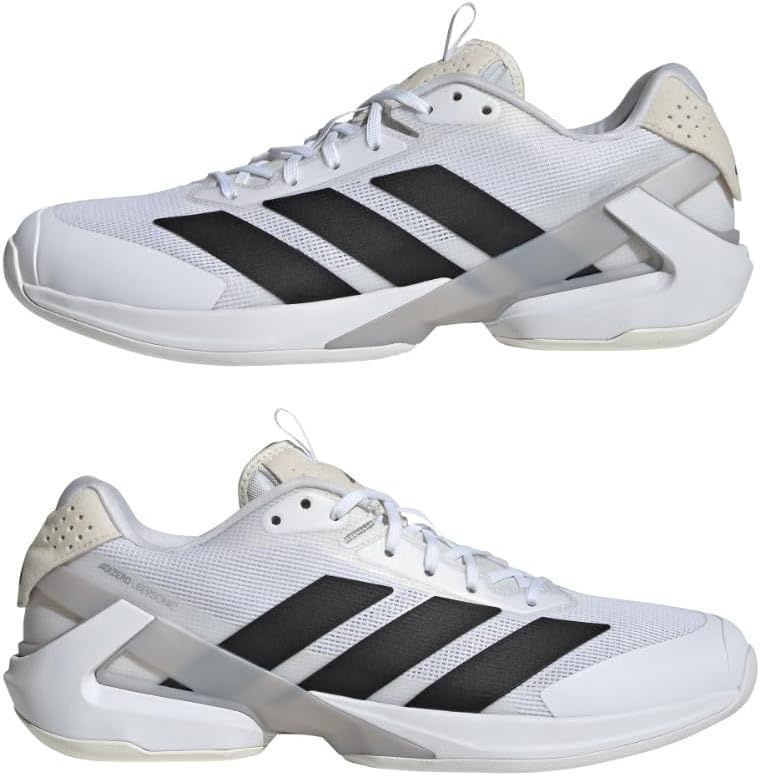 image:imageadidas Mens Adizero Ubersonic 5 Tennis ShoesWhiteBlackSilver Metallic
