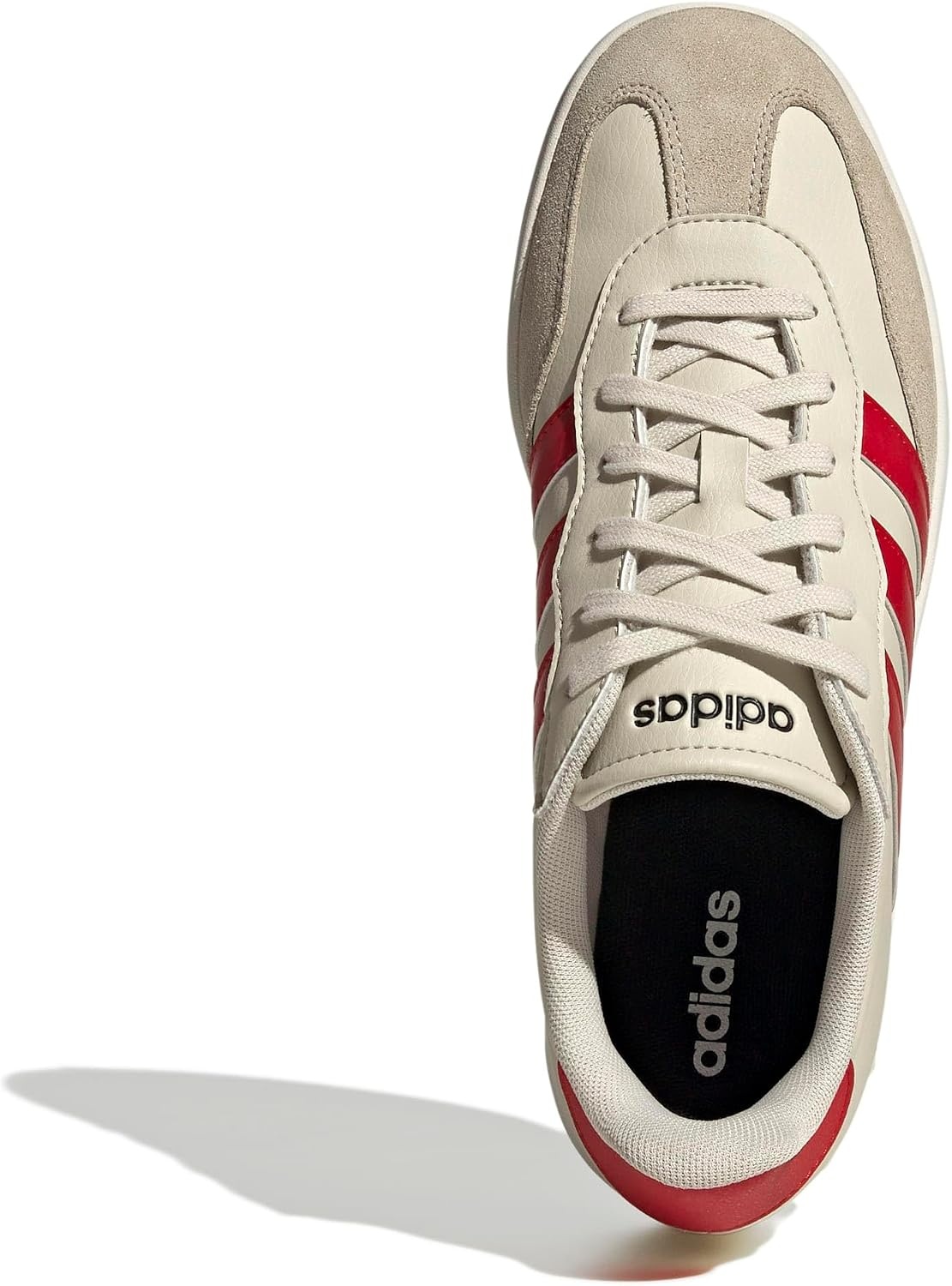 image:imageadidas Mens Barreda Fashion SneakersAluminaBetter ScarletWonder Beige