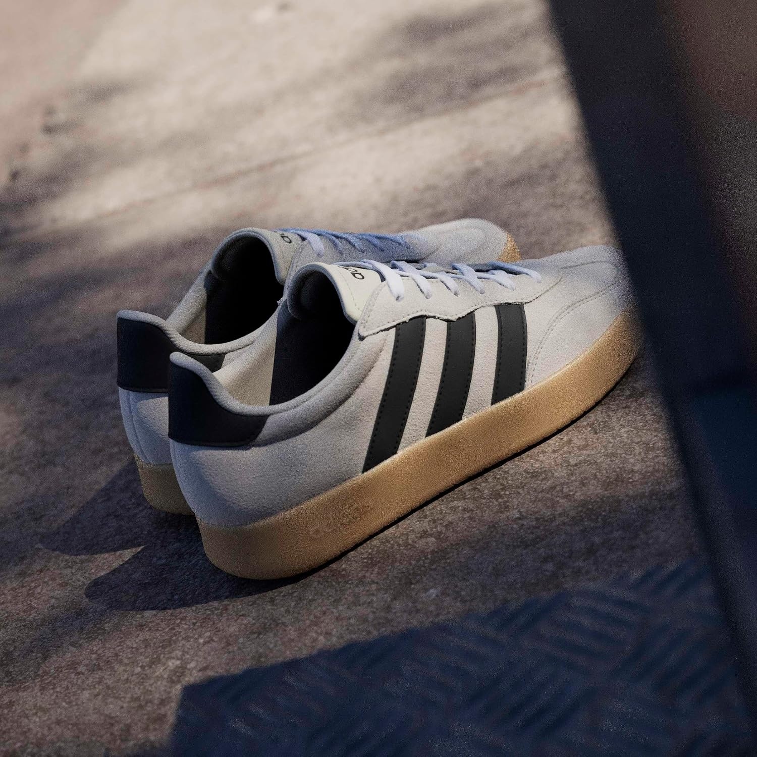 image:imageadidas Mens Barreda Fashion SneakersAluminaBlackGum