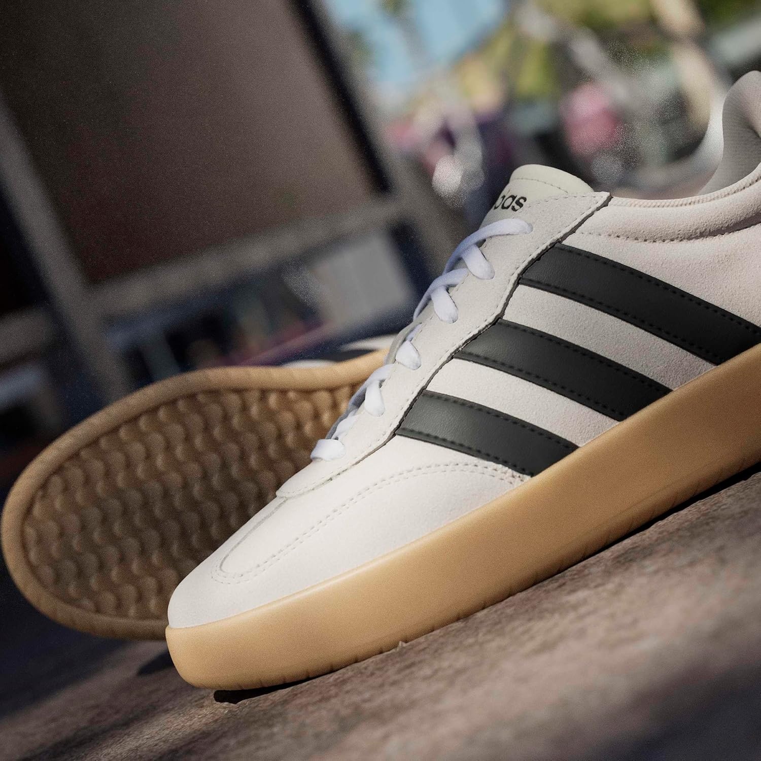 image:imageadidas Mens Barreda Fashion SneakersAluminaBlackGum