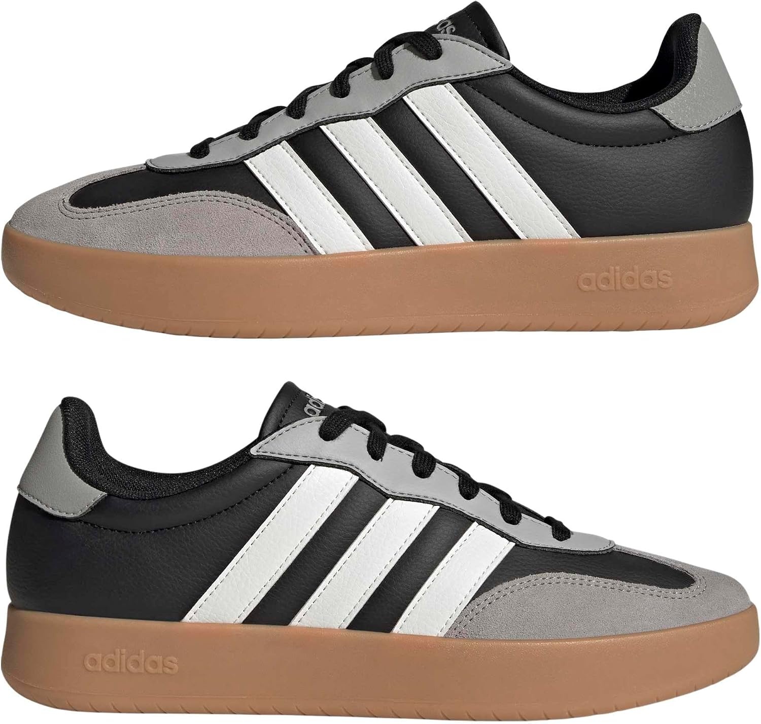 image:imageadidas Mens Barreda Fashion SneakersBlackWhiteSolid Grey