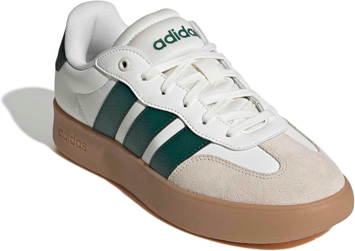 image:imageadidas Mens Barreda Fashion SneakersOff WhiteCollegiate GreenGum