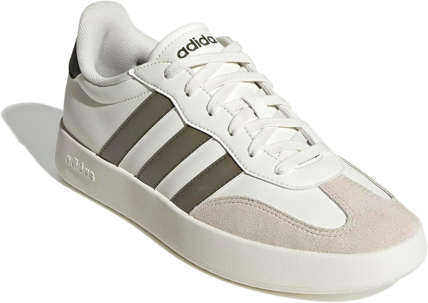 image:imageadidas Mens Barreda Fashion SneakersOff WhiteOlive StrataAlumina