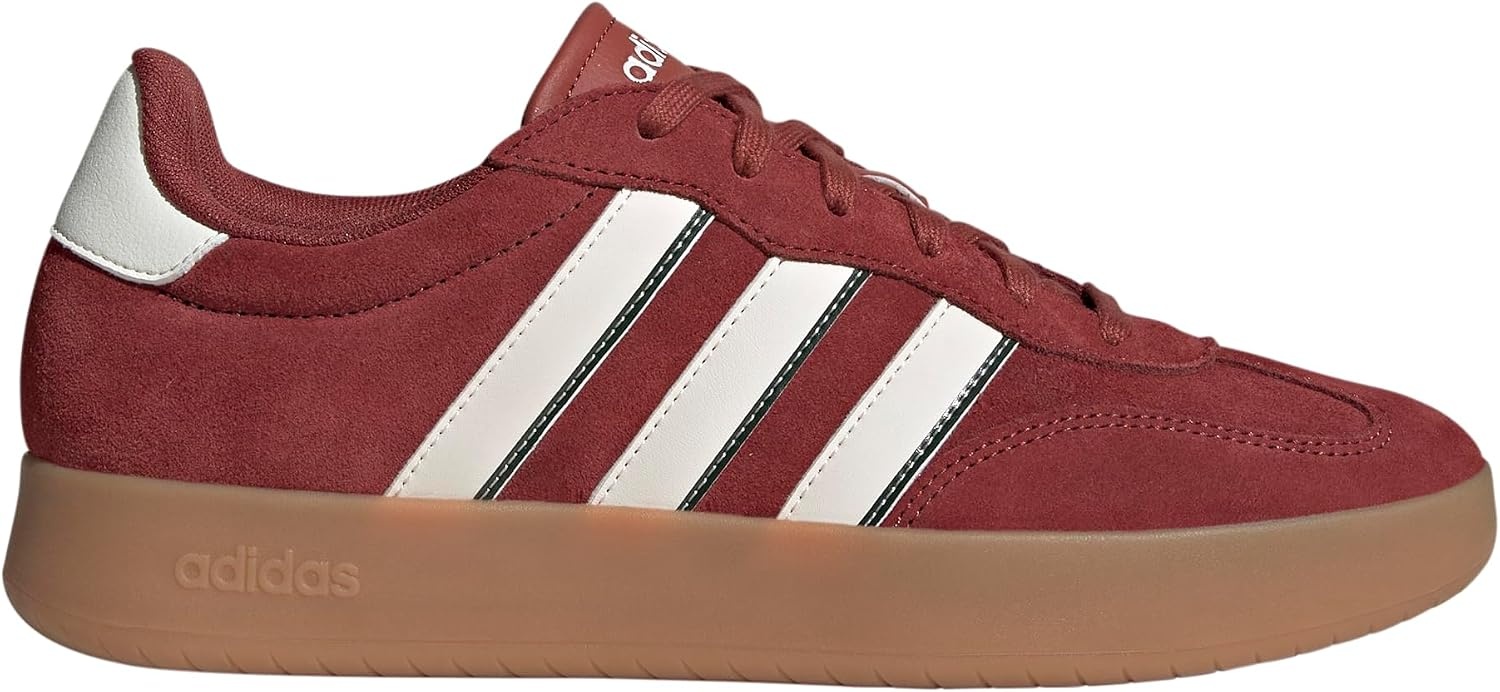 image:imageadidas Mens Barreda Fashion SneakersPreloved RubyOff WhiteCollegiate Green