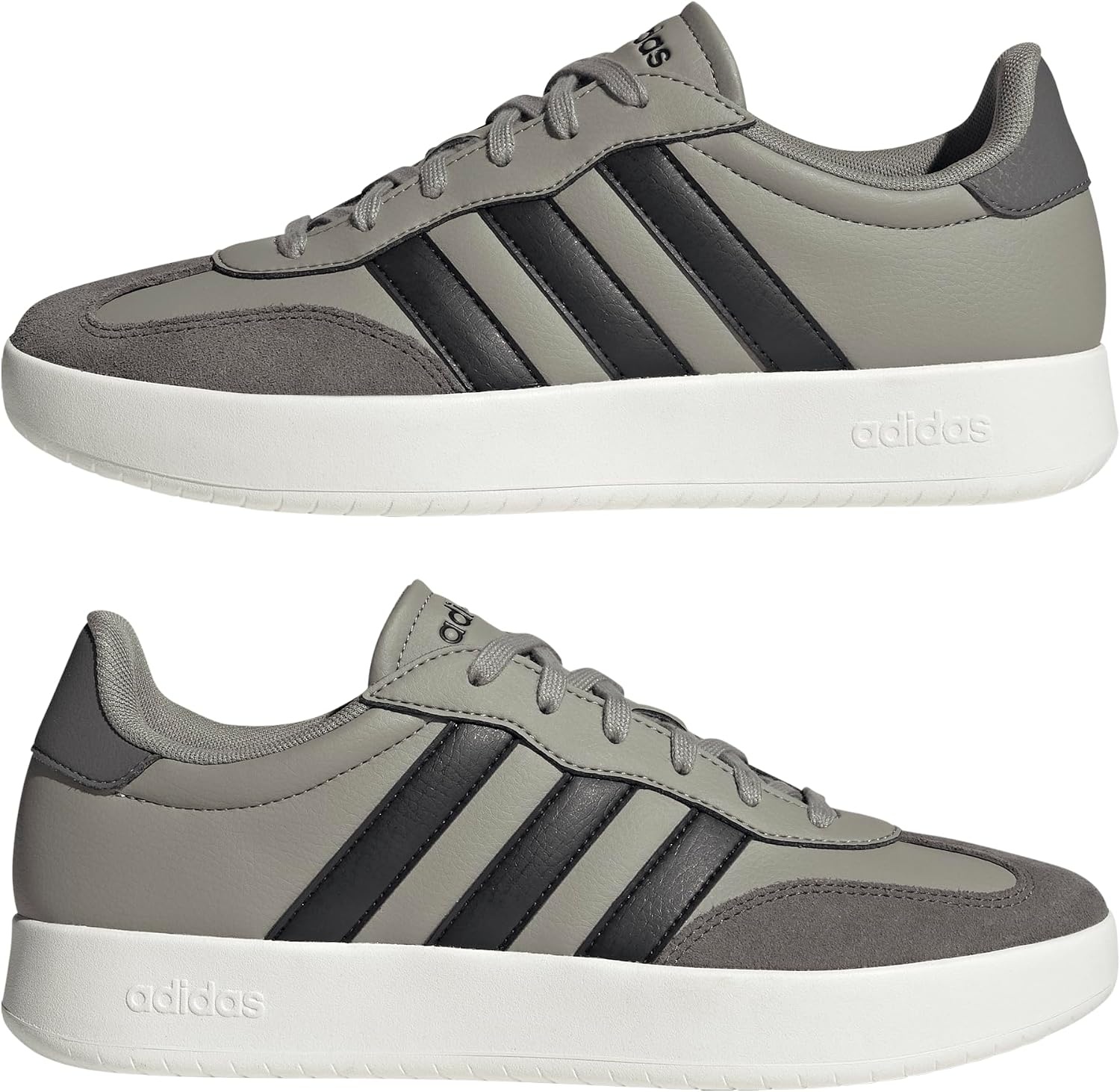 image:imageadidas Mens Barreda Fashion SneakersPutty BeigeBlackCharcoal