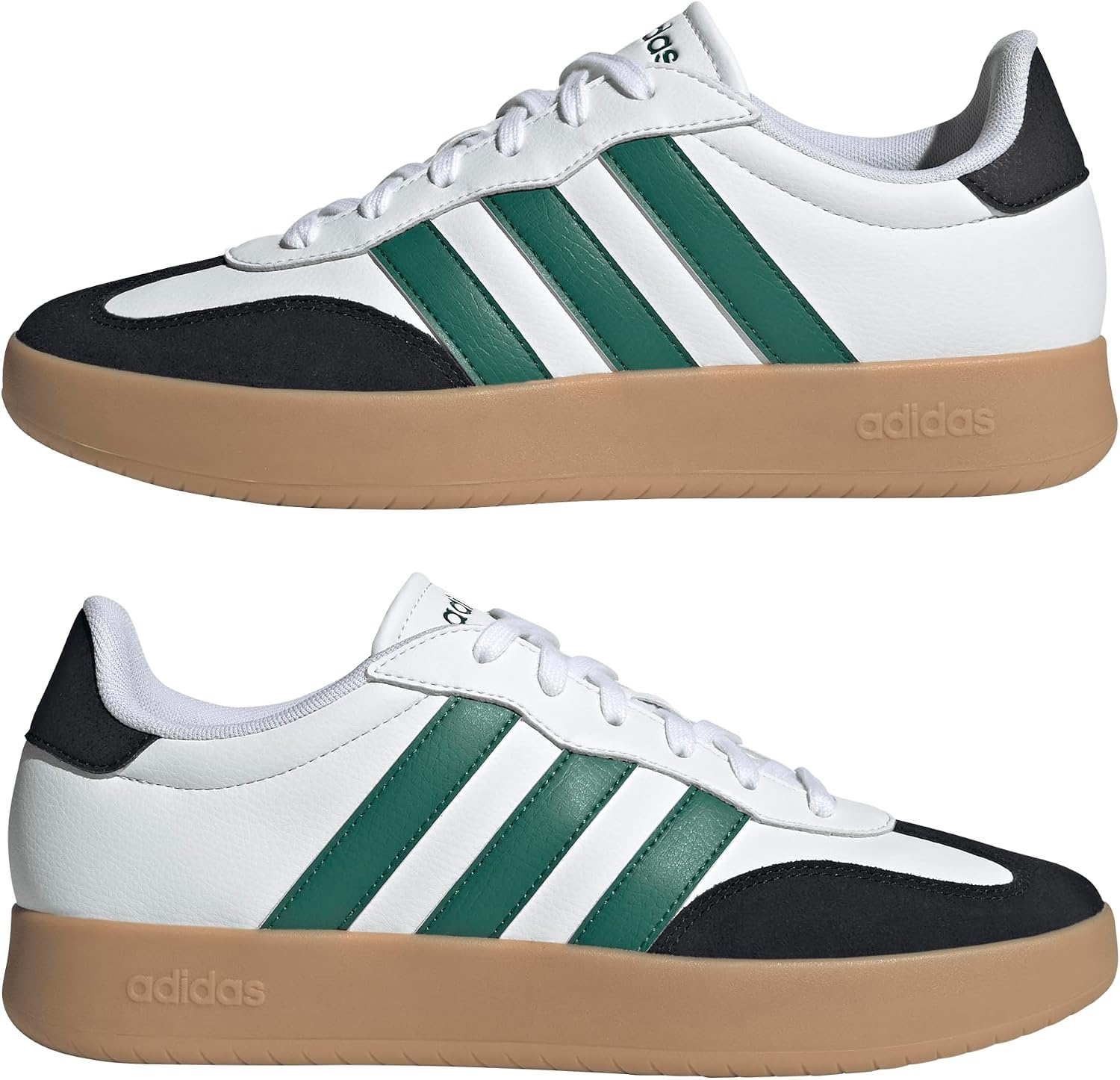 image:imageadidas Mens Barreda Fashion SneakersWhiteCollegiate GreenBlack