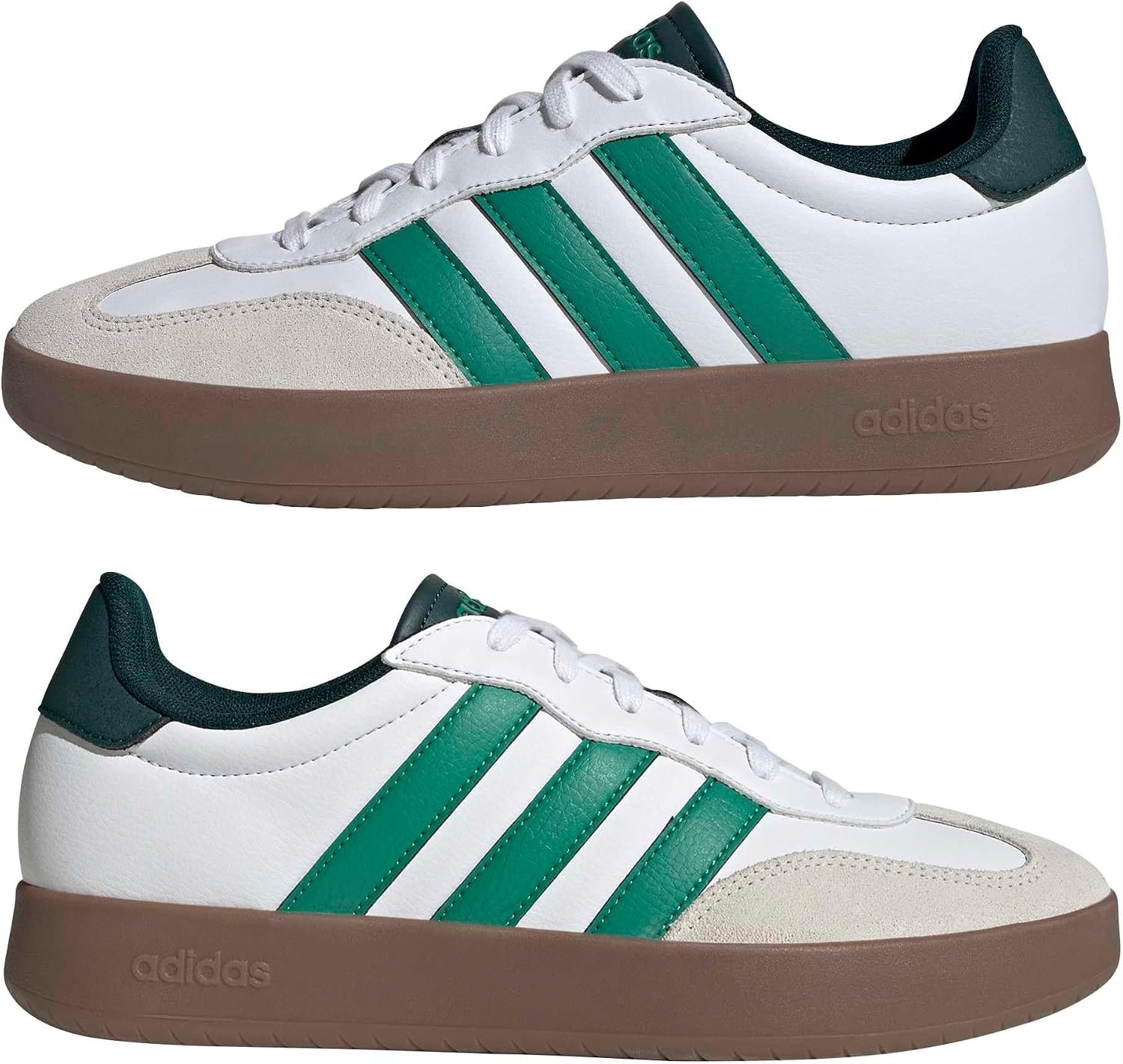 image:imageadidas Mens Barreda Fashion SneakersWhiteCourt GreenAurora Ivy