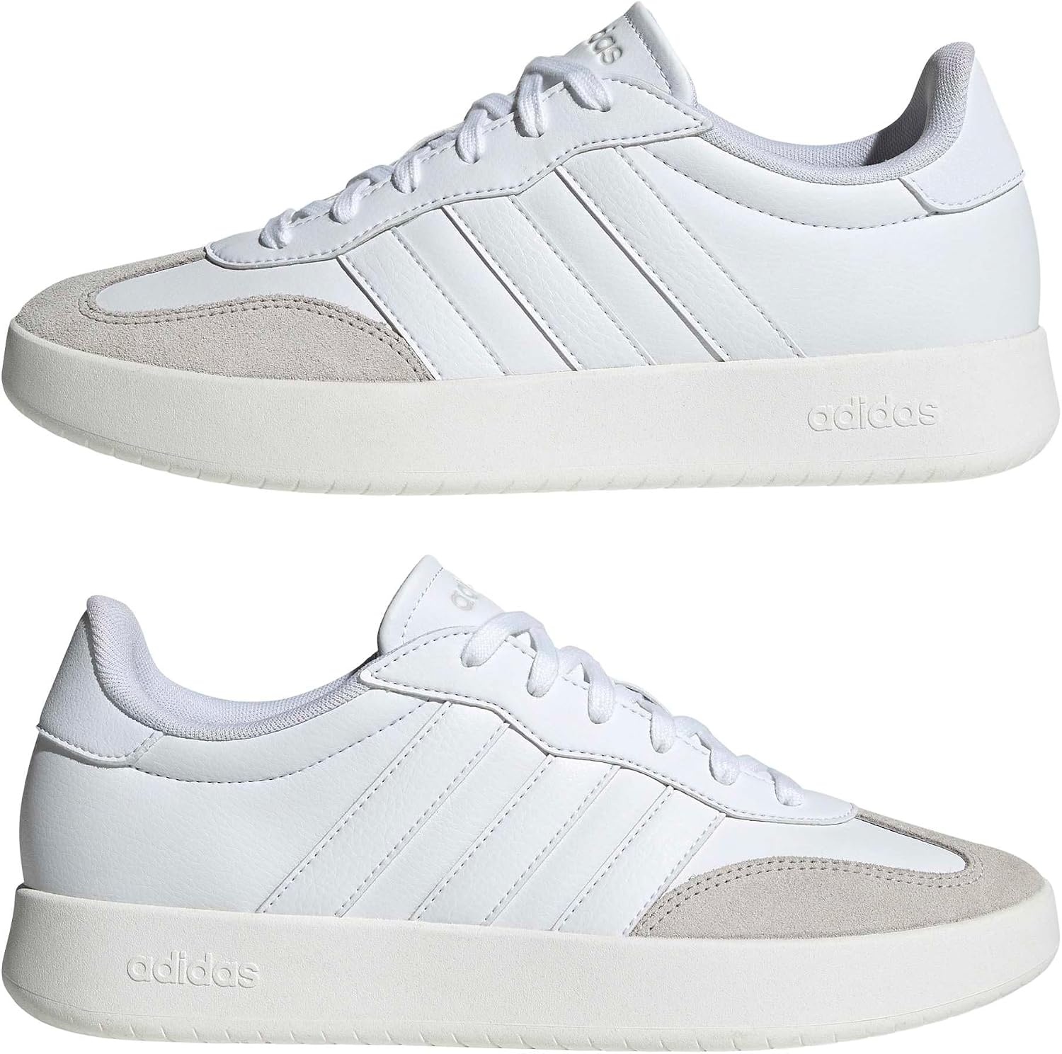 image:imageadidas Mens Barreda Fashion SneakersWhiteWhiteGrey