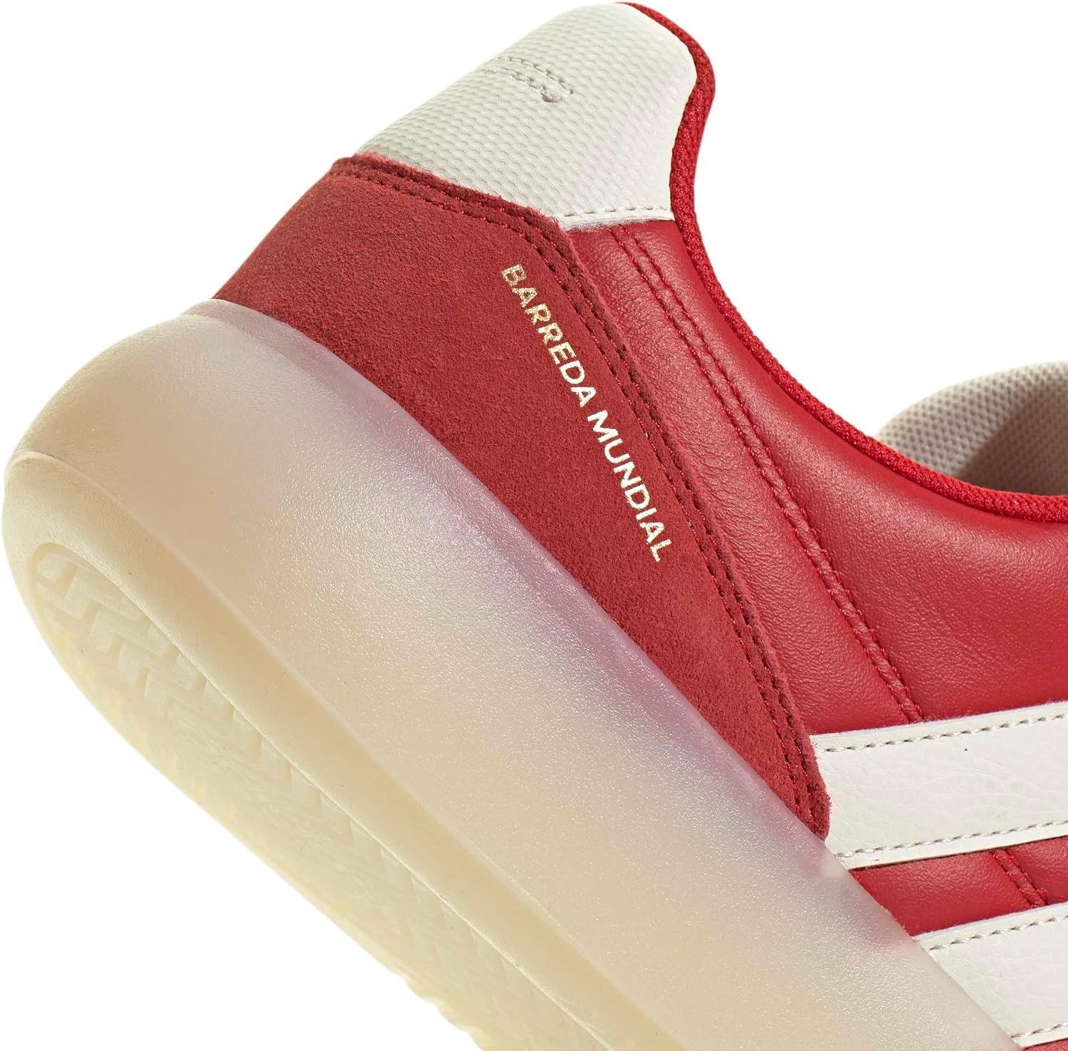 image:imageadidas Mens Barreda Mundial Lace Up Sneakers Shoes Casual RedBetter ScarletOff WhiteGold Metallic