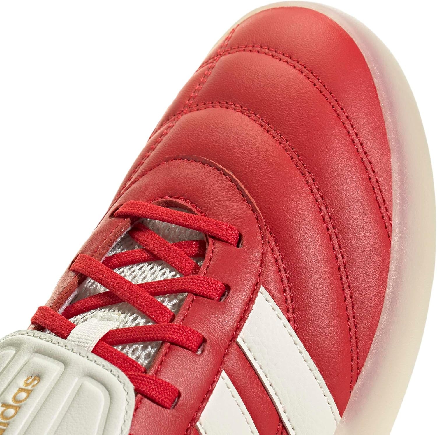 image:imageadidas Mens Barreda Mundial Lace Up Sneakers Shoes Casual RedBetter ScarletOff WhiteGold Metallic