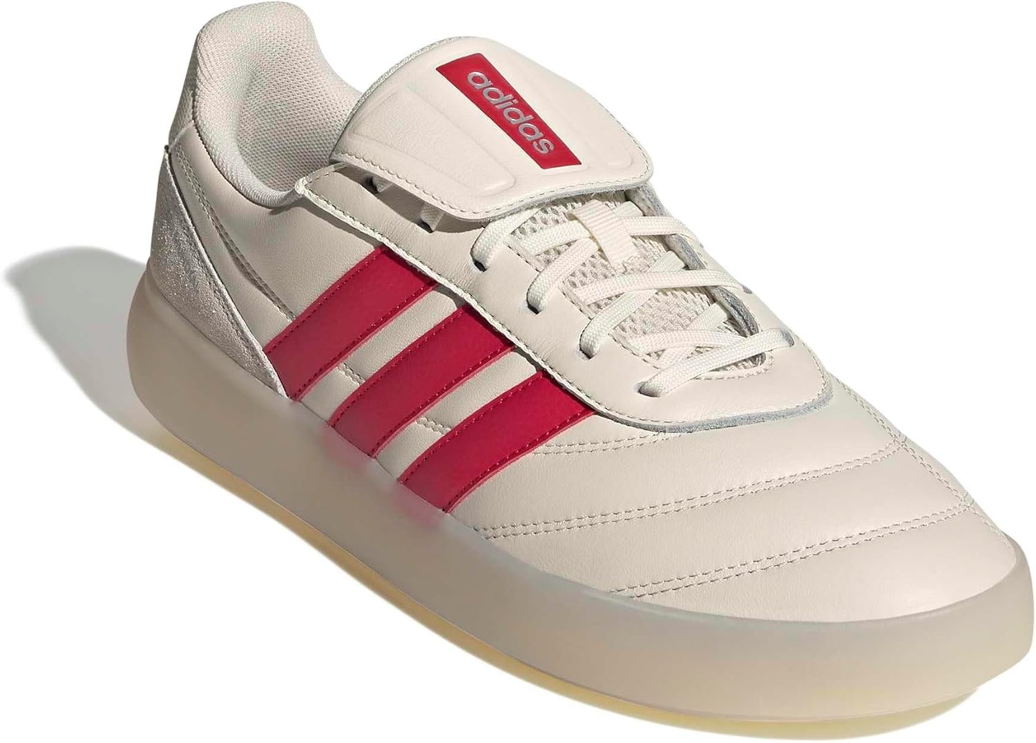 image:imageadidas Mens Barreda Mundial Lace Up Sneakers Shoes Casual RedOff WhitePure RubyOrbit Grey