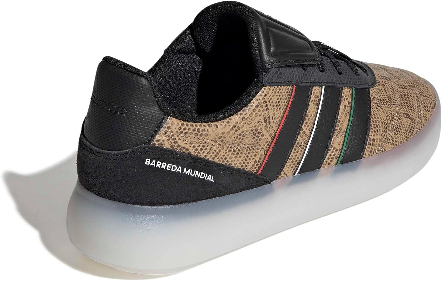 image:imageadidas Mens Barreda Mundial Lace Up Sneakers Shoes Casual RedWarm SandstoneBlackGreen