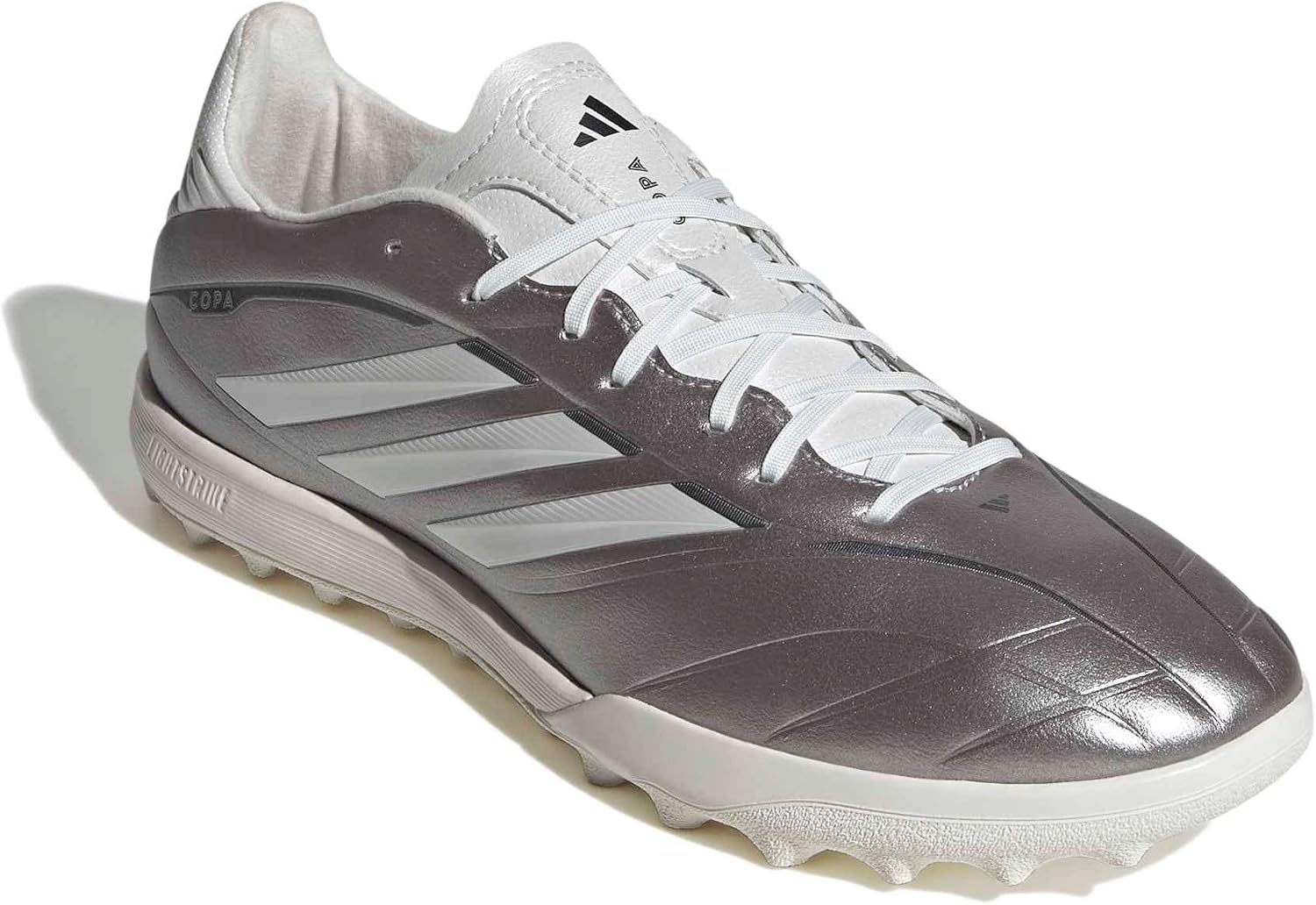 image:imageadidas Mens Copa Pure Iv League Turf Soccer Cleats SilverTaupe MetallicZero MetallicNight Metallic
