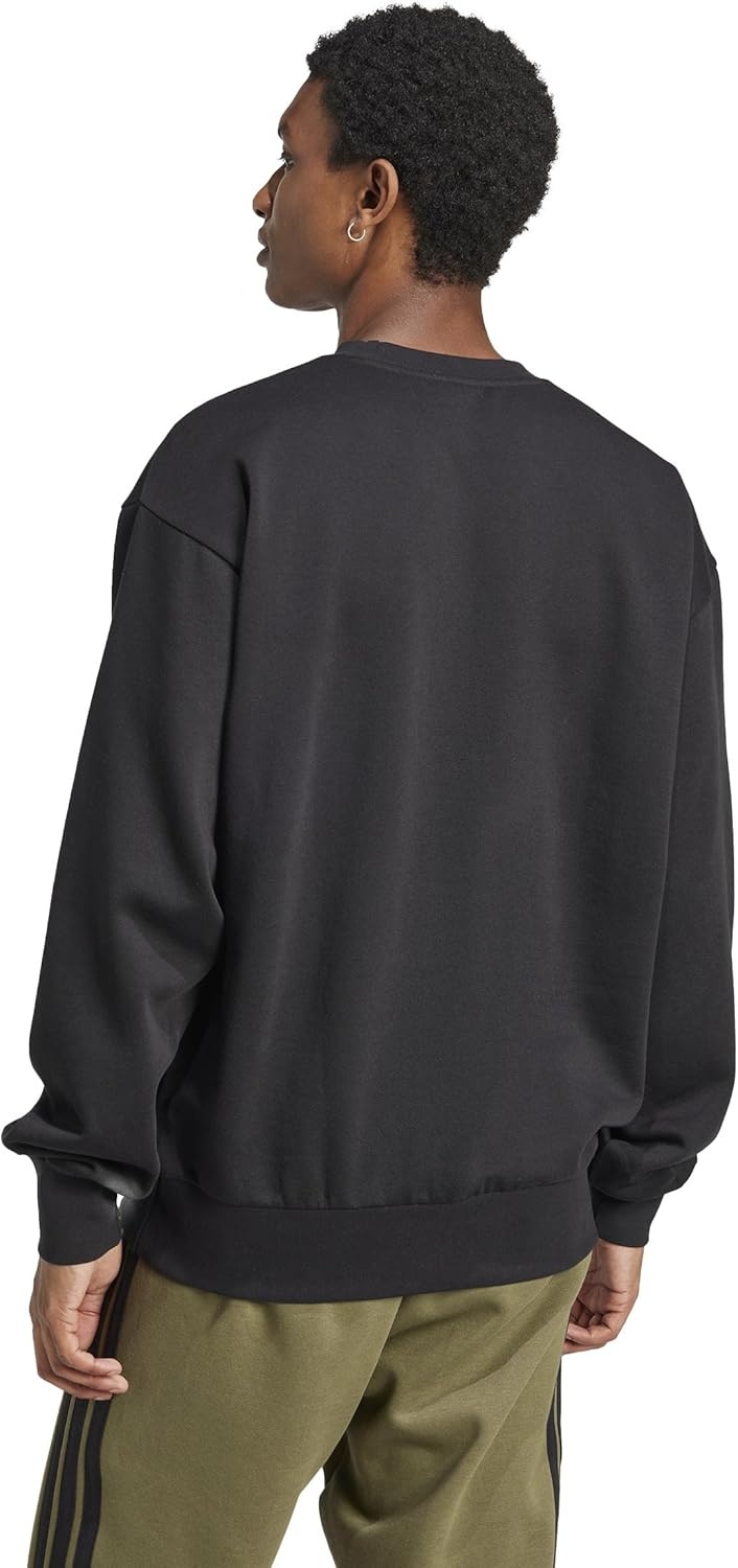image:imageadidas Mens Essentials FeelCozy Fleece SweatshirtBlackWhite