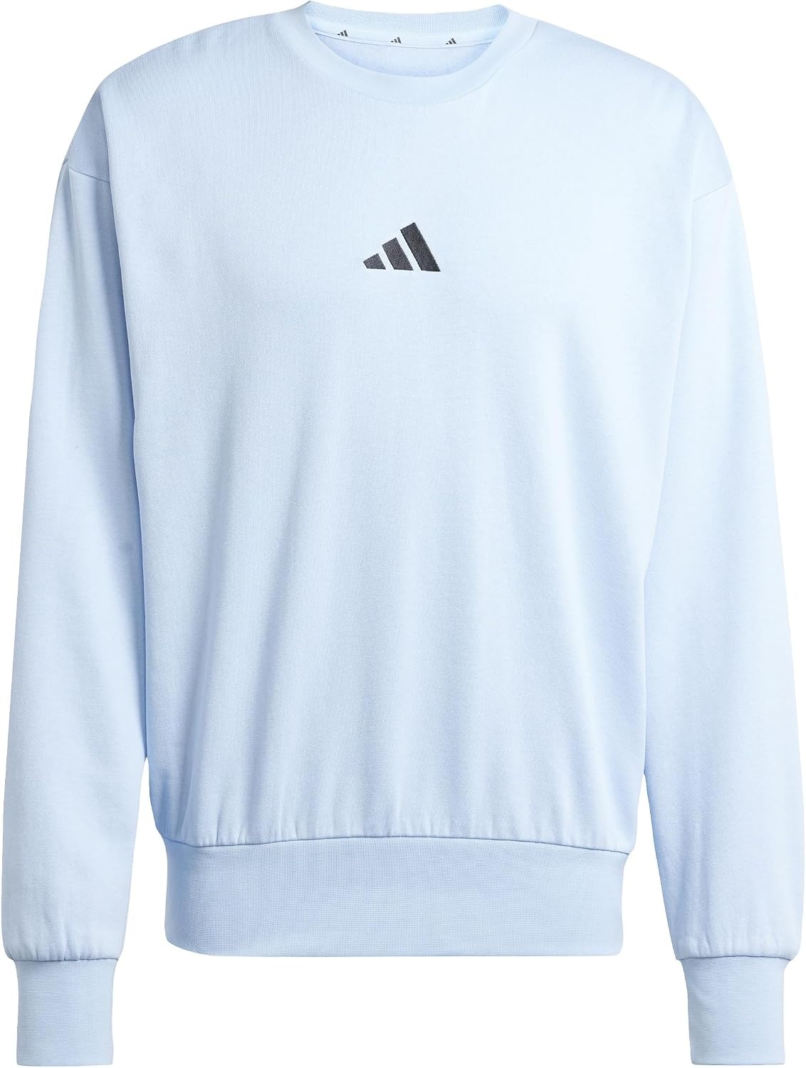 image:imageadidas Mens Essentials FeelCozy Fleece SweatshirtGlow BlueBlack