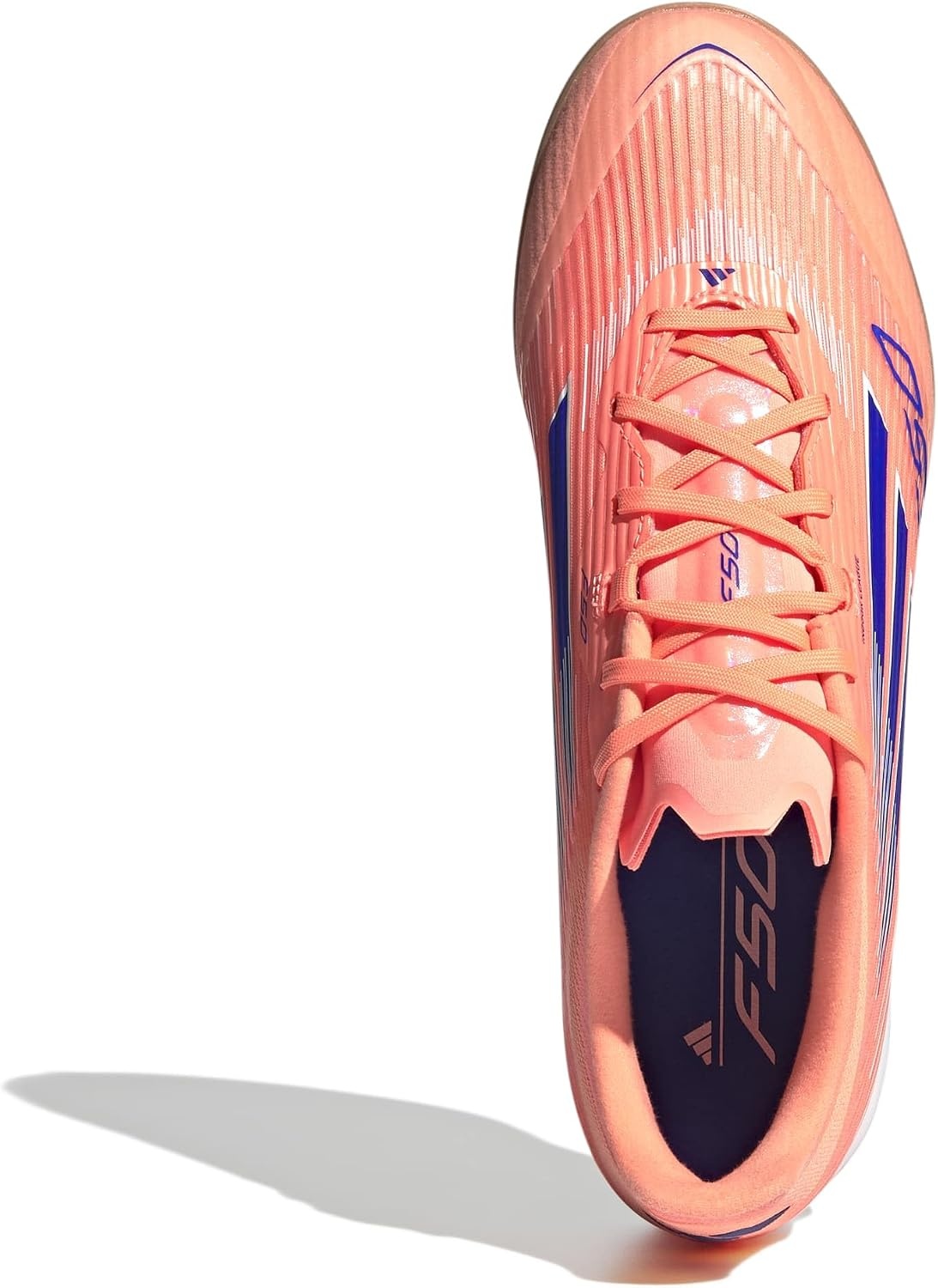 image:imageadidas Mens F50 League Indoor Soccer ShoesBeam OrangeLucid BlueWhite