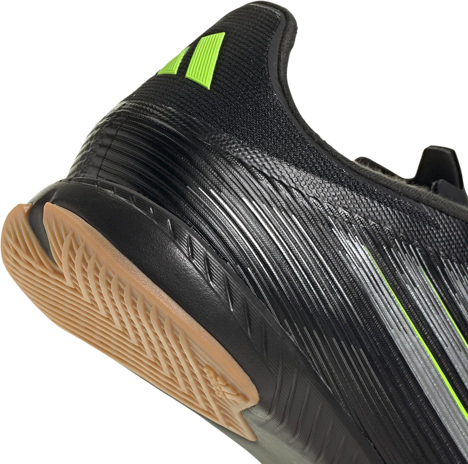 image:imageadidas Mens F50 League Indoor Soccer ShoesBlackIron MetallicLucid Lemon