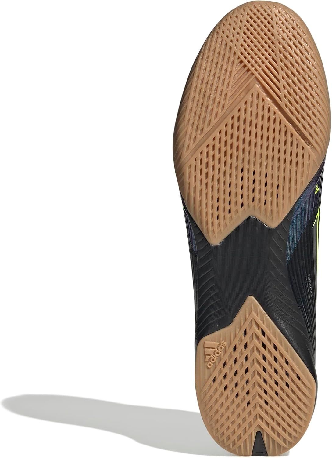 image:imageadidas Mens F50 League Indoor Soccer ShoesBlackIron MetallicLucid Lemon