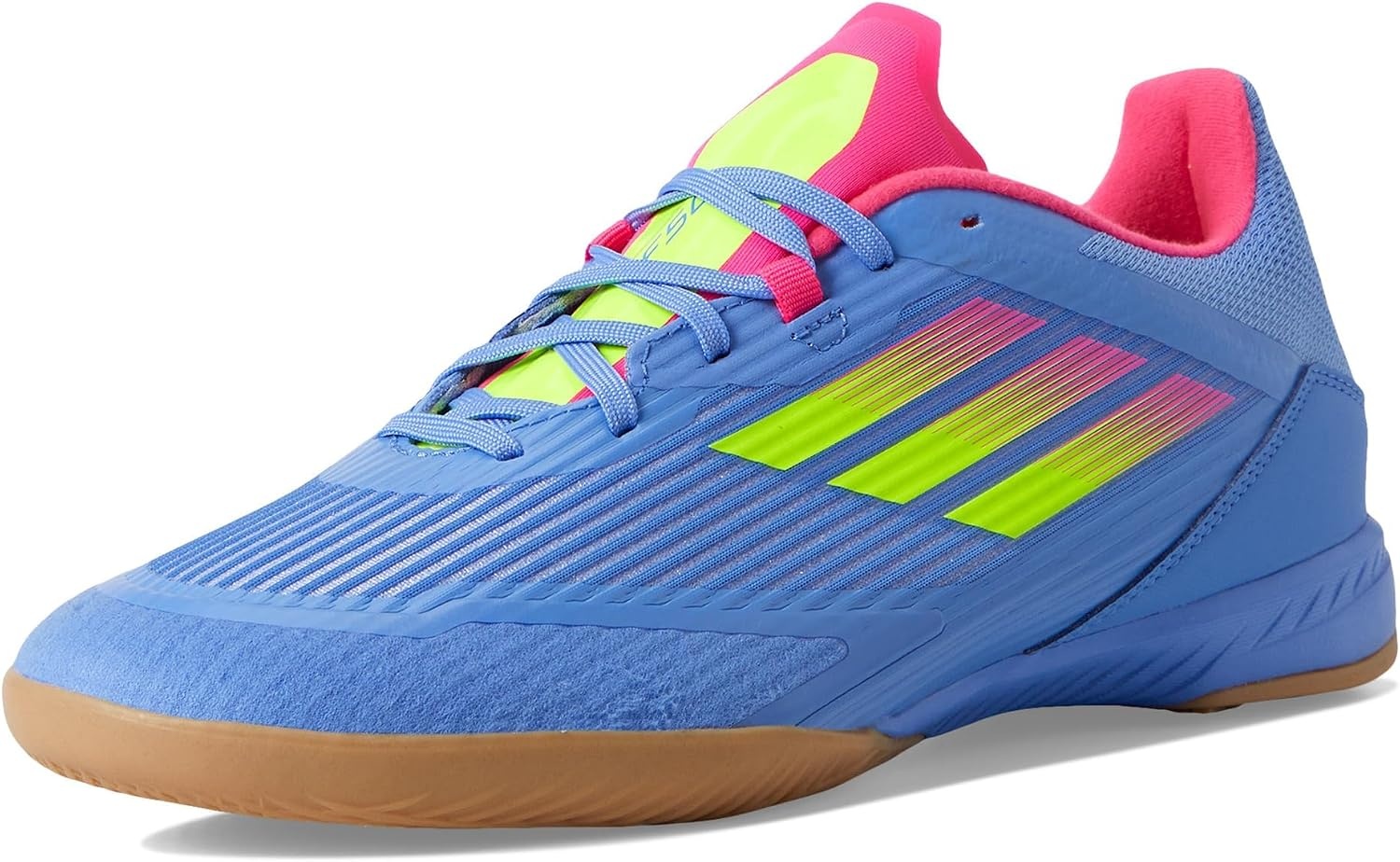 image:imageadidas Mens F50 League Indoor Soccer ShoesBlue FusionLucid LemonLucid Pink