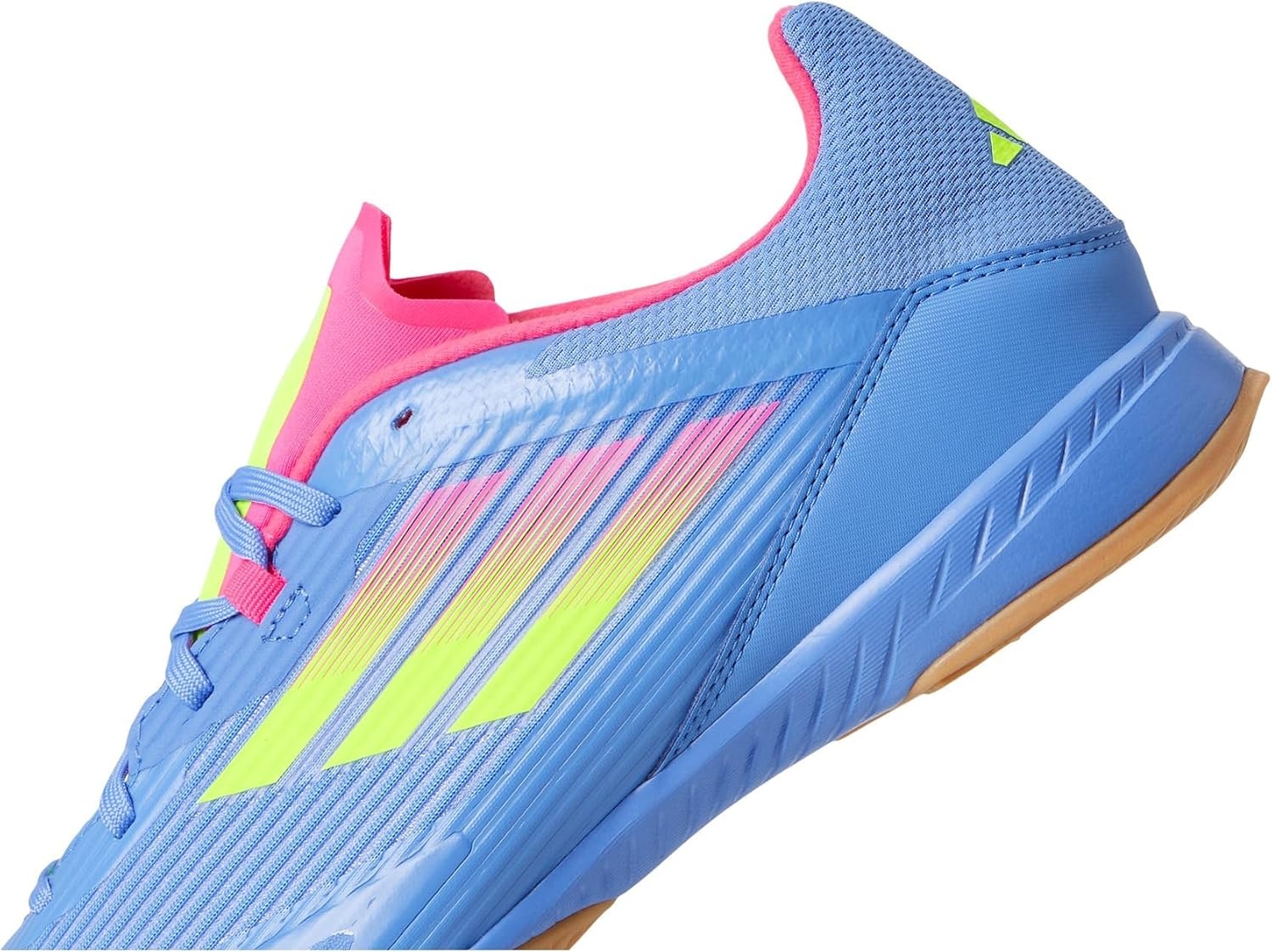 image:imageadidas Mens F50 League Indoor Soccer ShoesBlue FusionLucid LemonLucid Pink