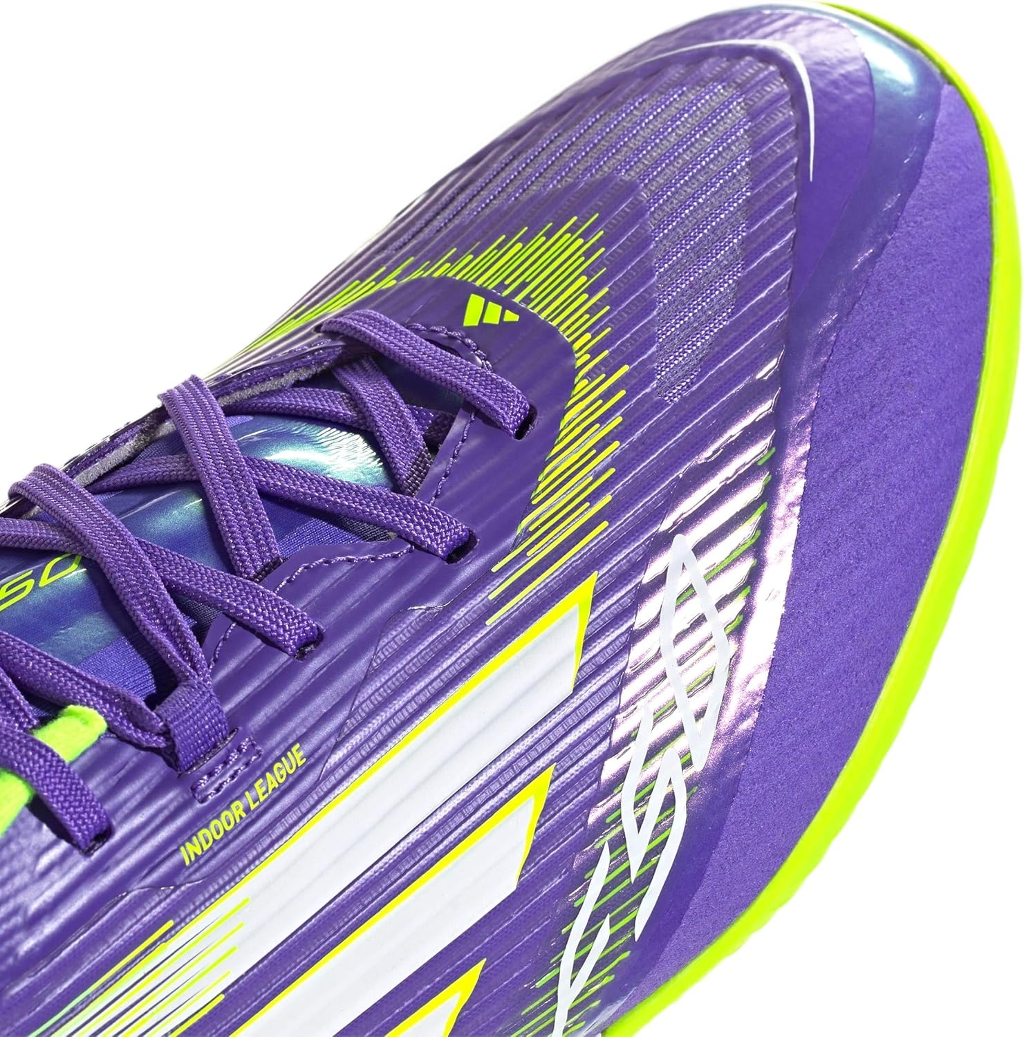 image:imageadidas Mens F50 League Indoor Soccer ShoesPurple RushWhiteLucid Lemon