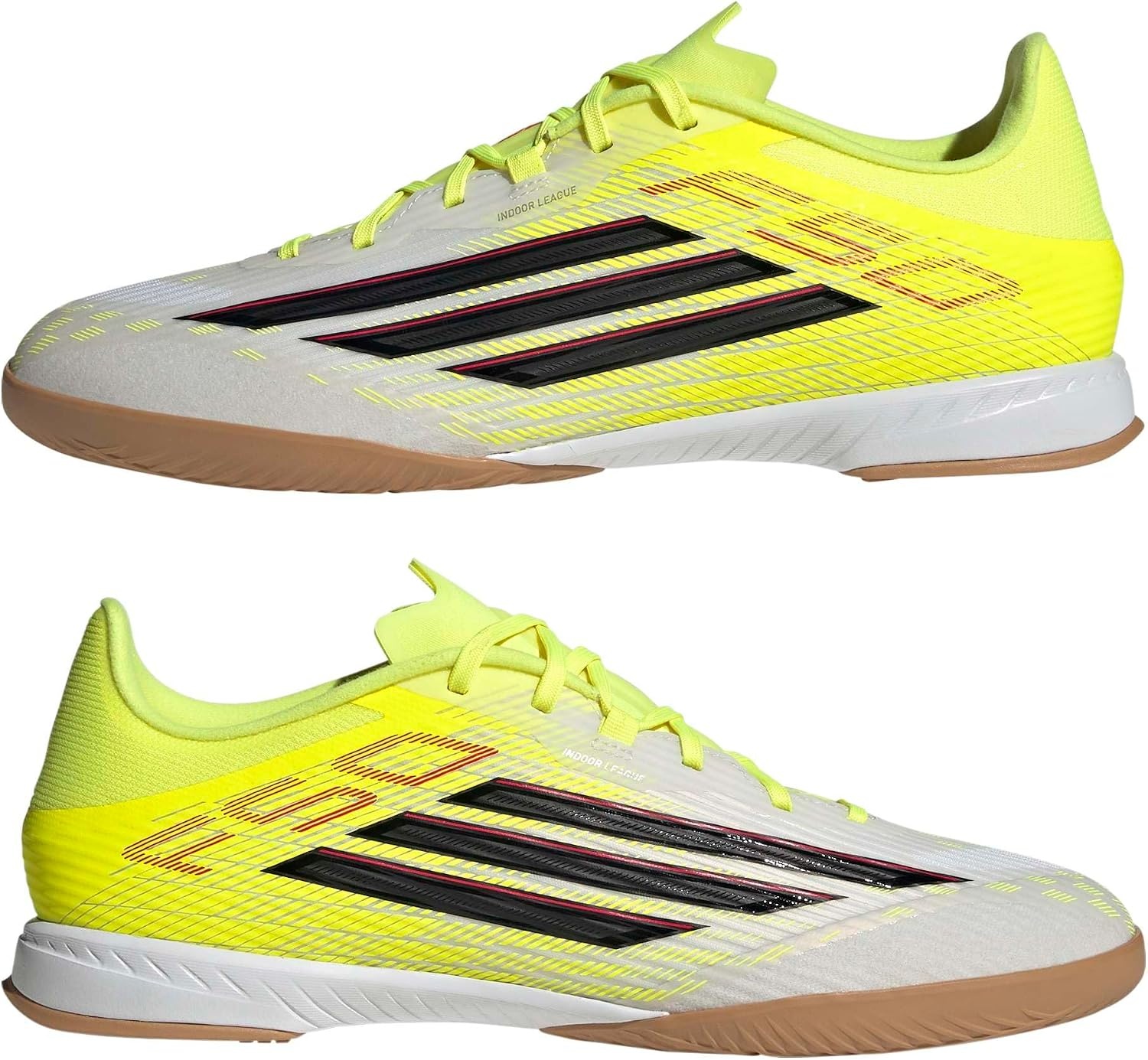 image:imageadidas Mens F50 League Indoor Soccer ShoesTeam Solar YellowBlackLucid Red