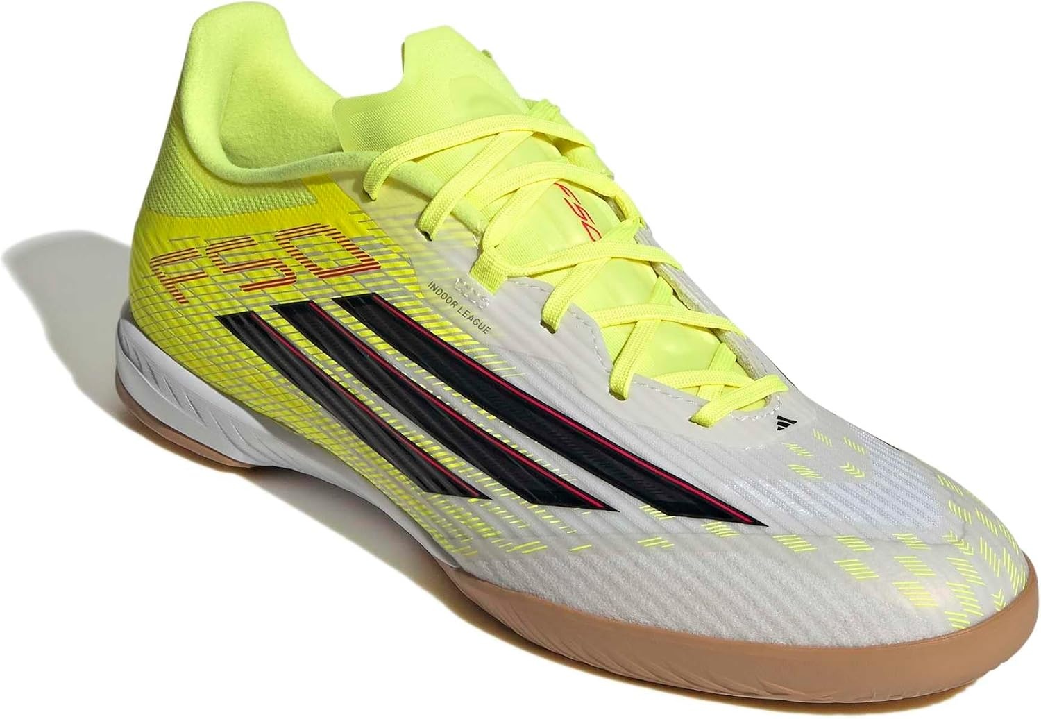 image:imageadidas Mens F50 League Indoor Soccer ShoesTeam Solar YellowBlackLucid Red