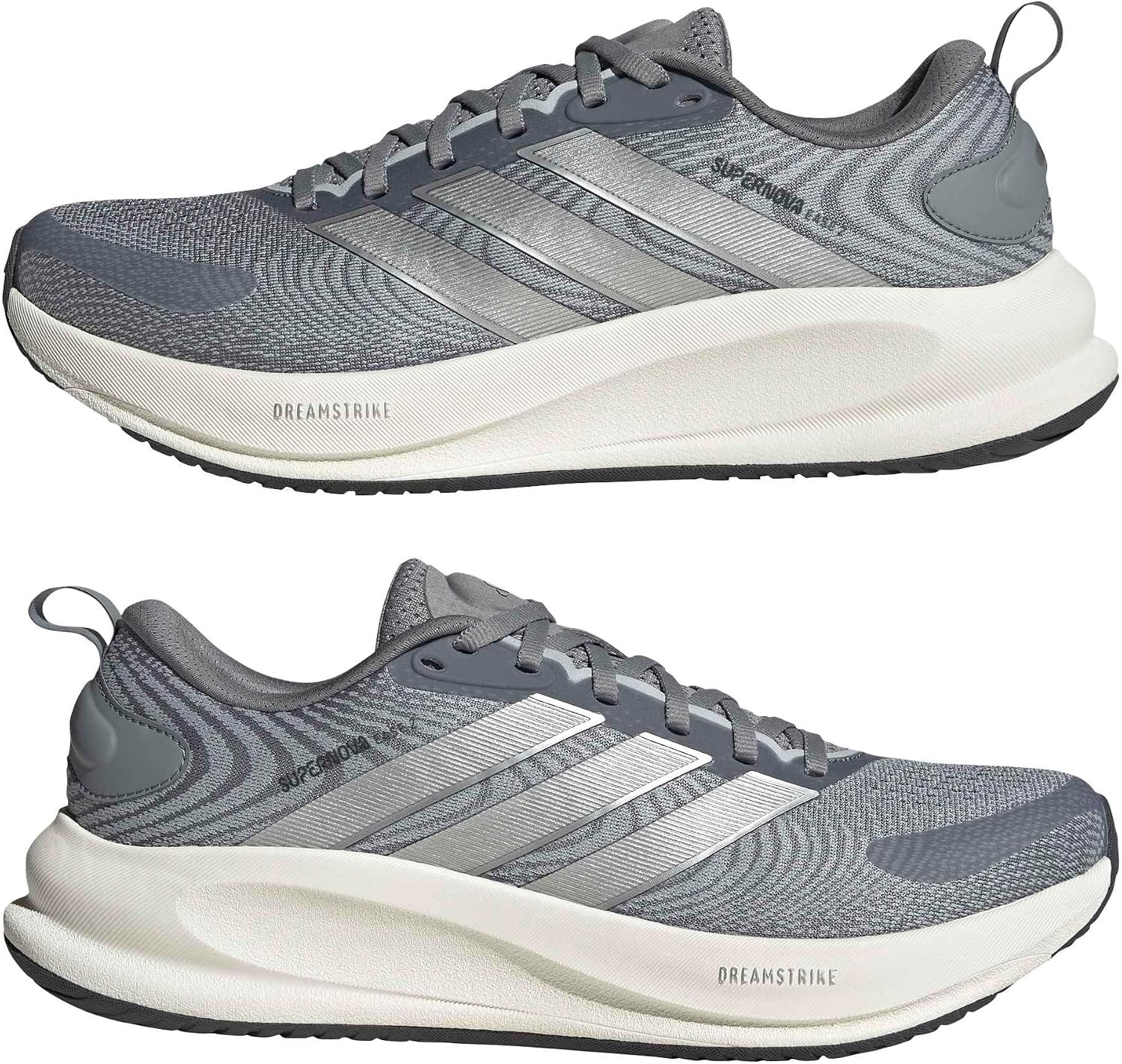 image:imageadidas Mens Supernova Ease 2 Running Sneakers Shoes WhiteGreyMatte SilverGrey