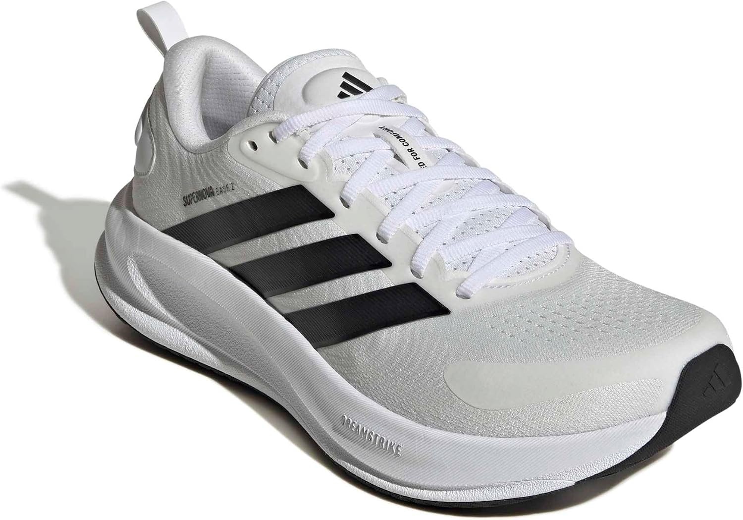 image:imageadidas Mens Supernova Ease 2 Running Sneakers Shoes WhiteWhiteBlackCrystal White