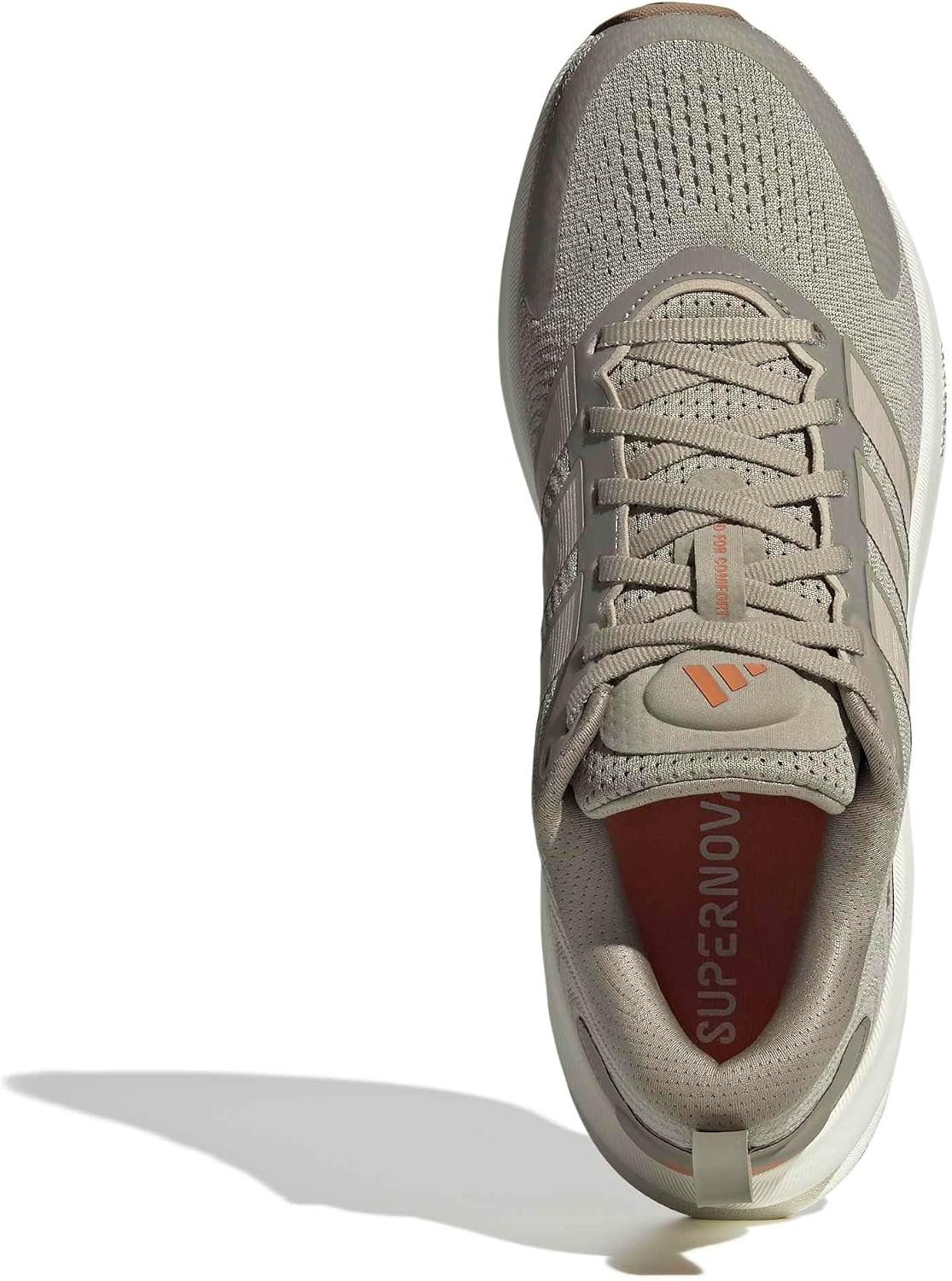 image:imageadidas Mens Supernova Ease 2 Running Sneakers Shoes WhiteWonder CargoWonder BeigeDusky Orange