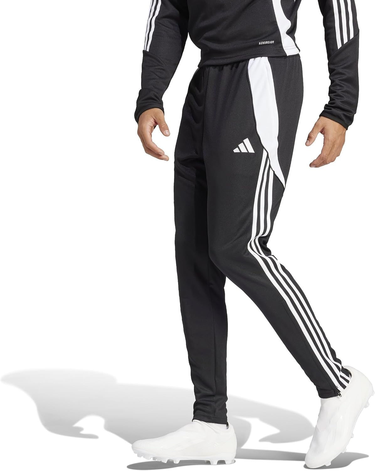 image:imageadidas Mens Tiro 24 Soccer Tracksuit PantsBlackBlackWhite