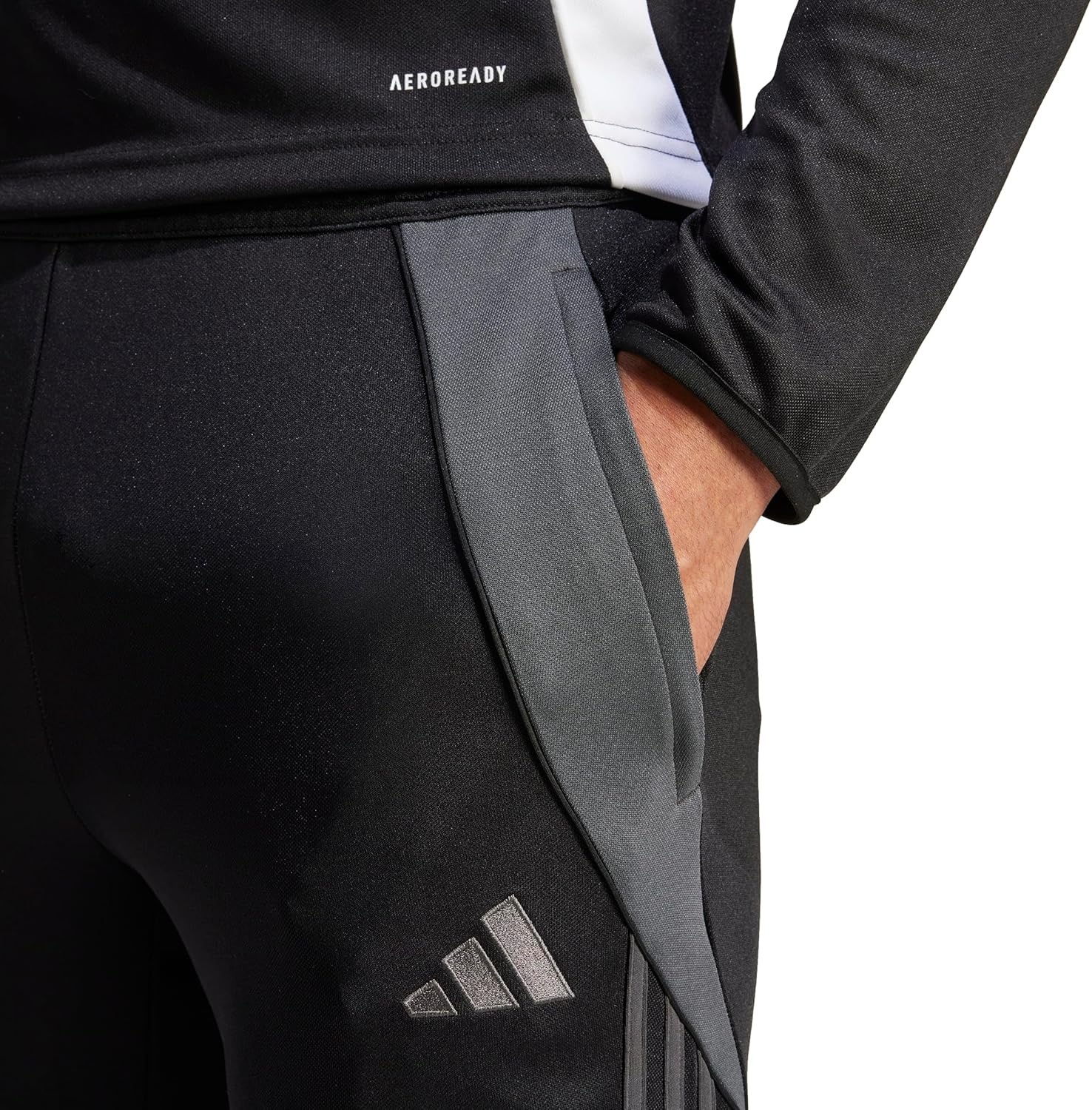 image:imageadidas Mens Tiro 24 Soccer Tracksuit PantsBlackSolid Grey
