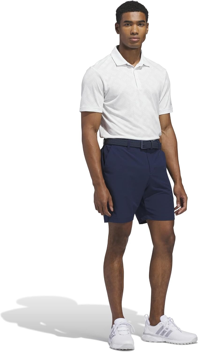 image:imageadidas Mens Ultimate365 Jacquard Climacool Polo ShirtWhite Grey Two