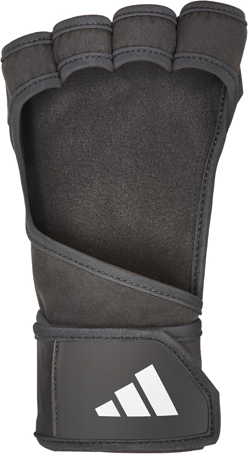 image:imageadidas OpenBack Training amp Weightlifting Gloves Fingerless Workout GlovesXSmall