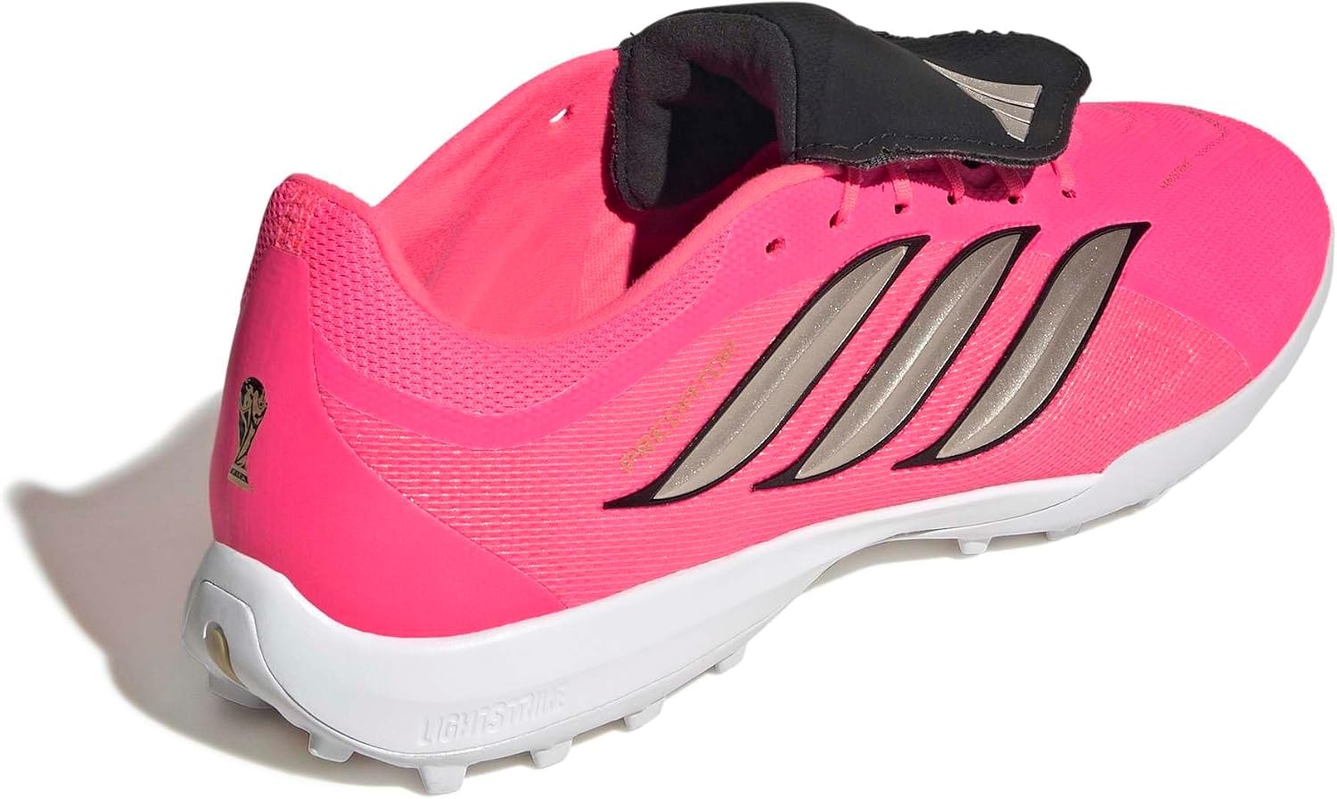 image:imageadidas Predator League FoldOver Tongue Turf Soccer CleatsSolar TurboThermal ChromeBlack