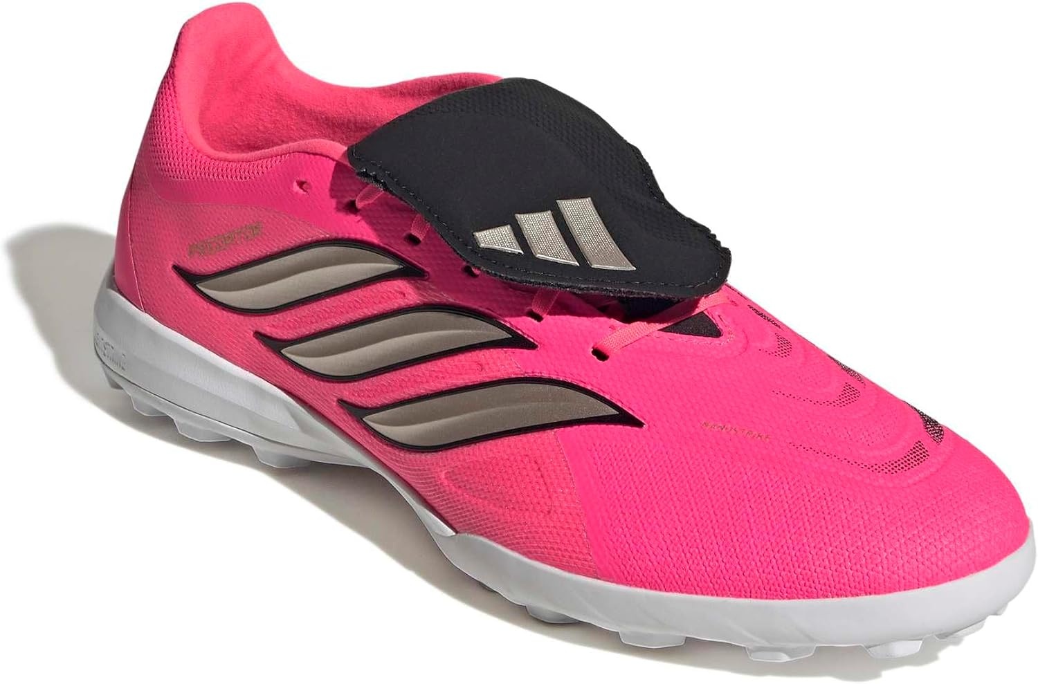 image:imageadidas Predator League FoldOver Tongue Turf Soccer CleatsSolar TurboThermal ChromeBlack