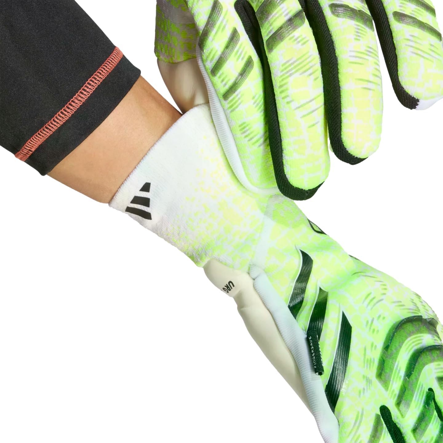 image:imageadidas Predator Pro Fingersave Goalkeeper Gloves Cushioned Reinforced with URG 20 Latex Palm amp Fingersave Spines for Ultimate ShotStopping PerformanceYellow