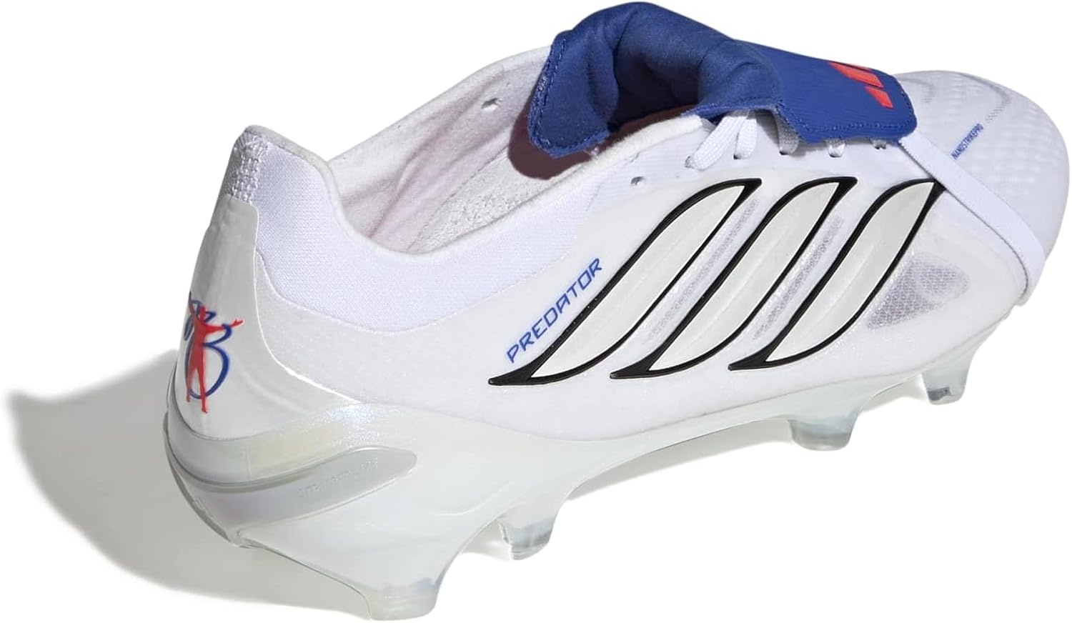 image:imageadidas Pro FoldOver Tongue Firm Ground Soccer Cleats Red WhiteWhiteZero MetallicTeam Royal Blue