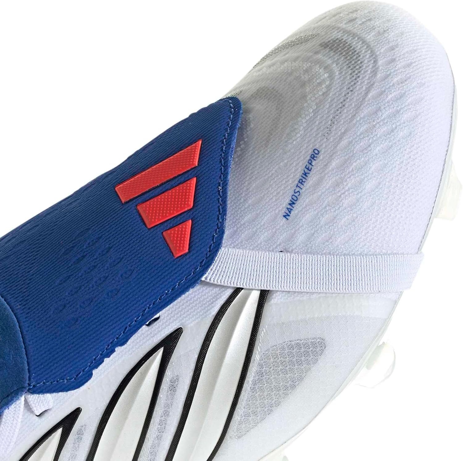 image:imageadidas Pro FoldOver Tongue Firm Ground Soccer Cleats Red WhiteWhiteZero MetallicTeam Royal Blue