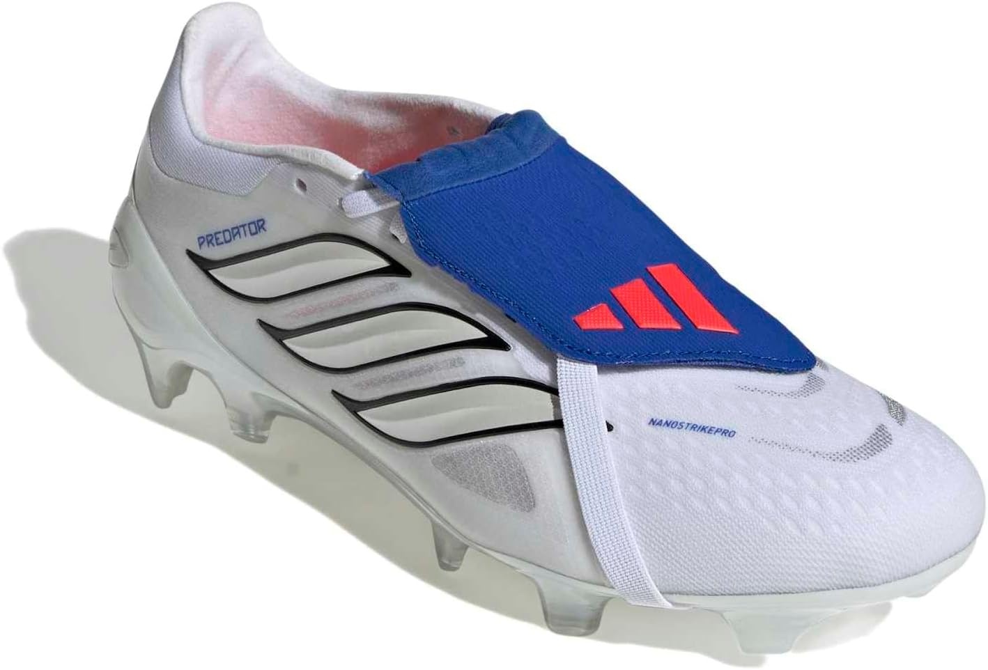 image:imageadidas Pro FoldOver Tongue Firm Ground Soccer Cleats Red WhiteWhiteZero MetallicTeam Royal Blue