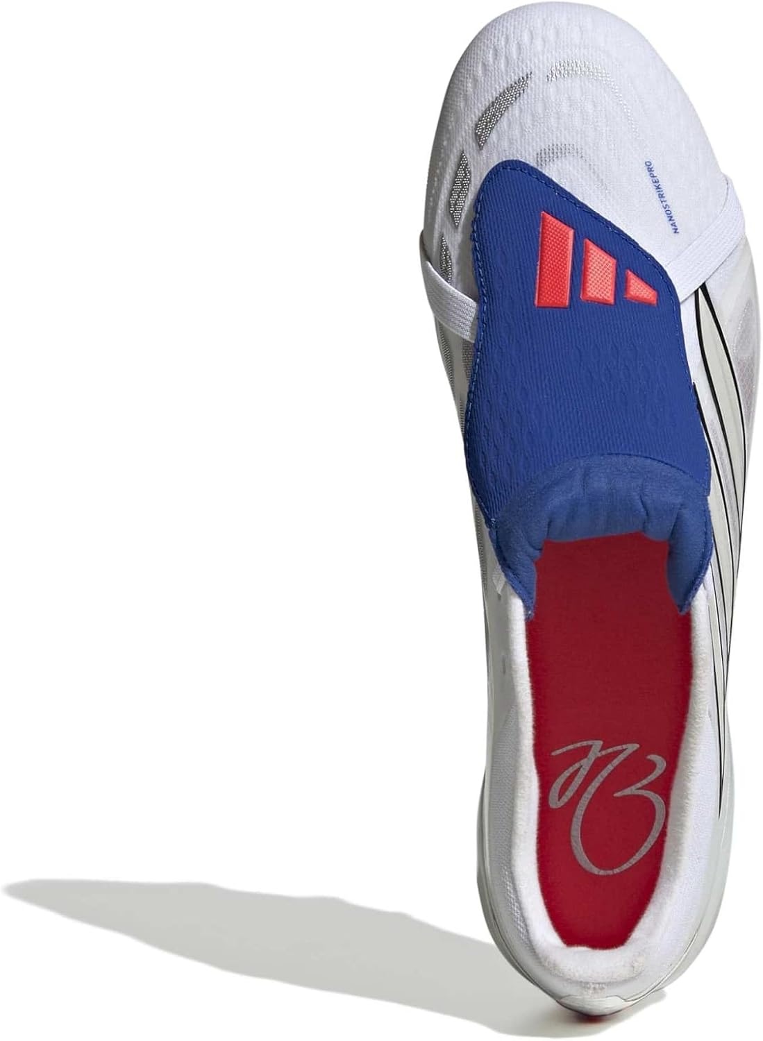 image:imageadidas Pro FoldOver Tongue Firm Ground Soccer Cleats Red WhiteWhiteZero MetallicTeam Royal Blue