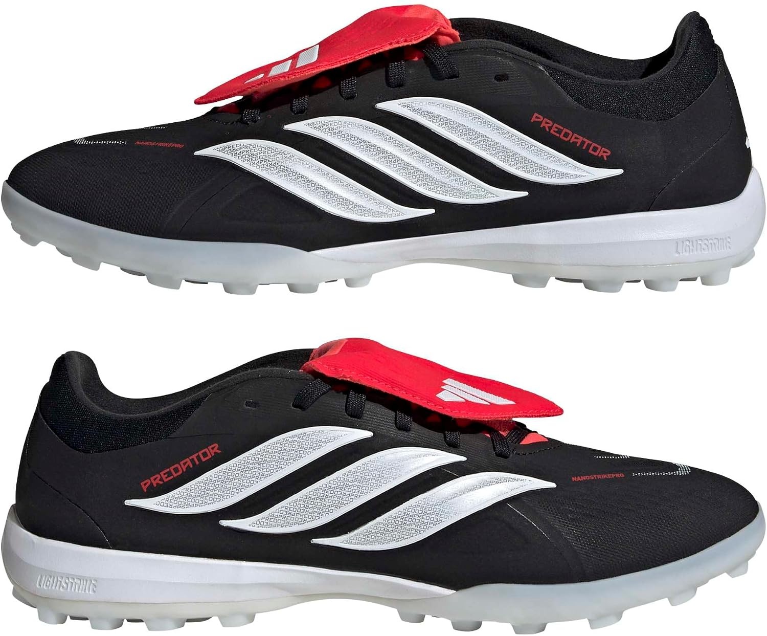 image:imageadidas Pro FoldOver Tongue Turf Soccer Cleats BlueBlackWhiteLucid Red