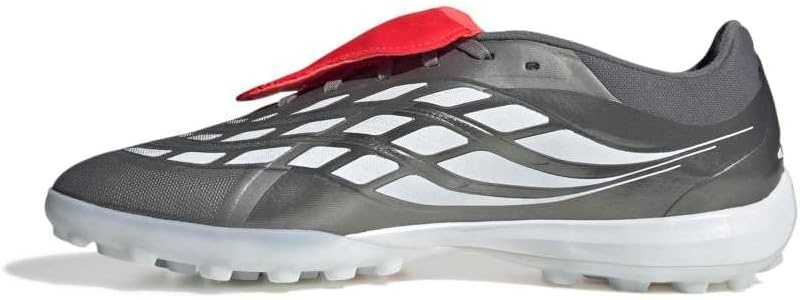 image:imageadidas Pro FoldOver Tongue Turf Soccer Cleats BlueIron MetallicZero MetallicLucid Red