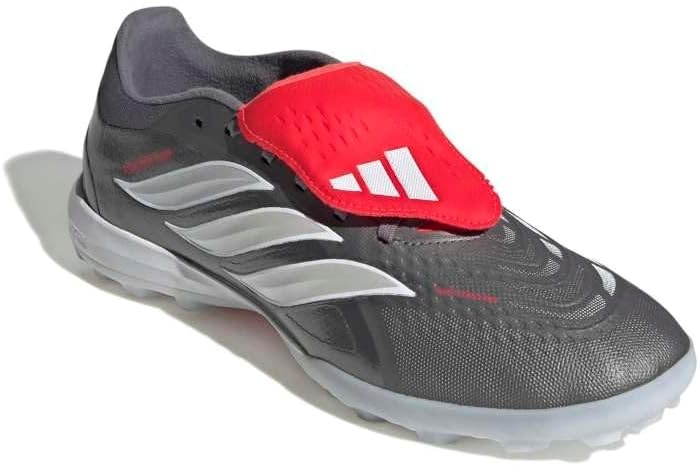 image:imageadidas Pro FoldOver Tongue Turf Soccer Cleats BlueIron MetallicZero MetallicLucid Red