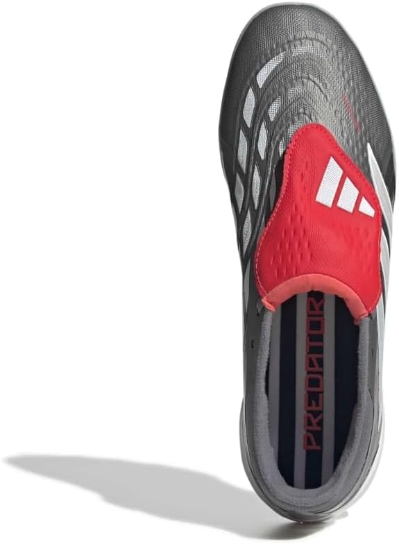image:imageadidas Pro FoldOver Tongue Turf Soccer Cleats BlueIron MetallicZero MetallicLucid Red