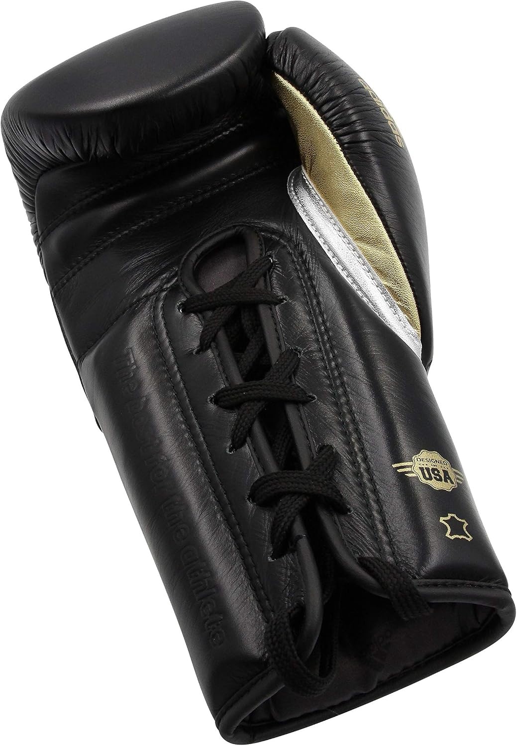 image:imageadidas Speed 500 Pro Boxing Gloves Genuine Leather Training Gloves for Men amp Women LaceUp Heavy Bag amp Kickboxing GlovesBLACKGOLDSILVER