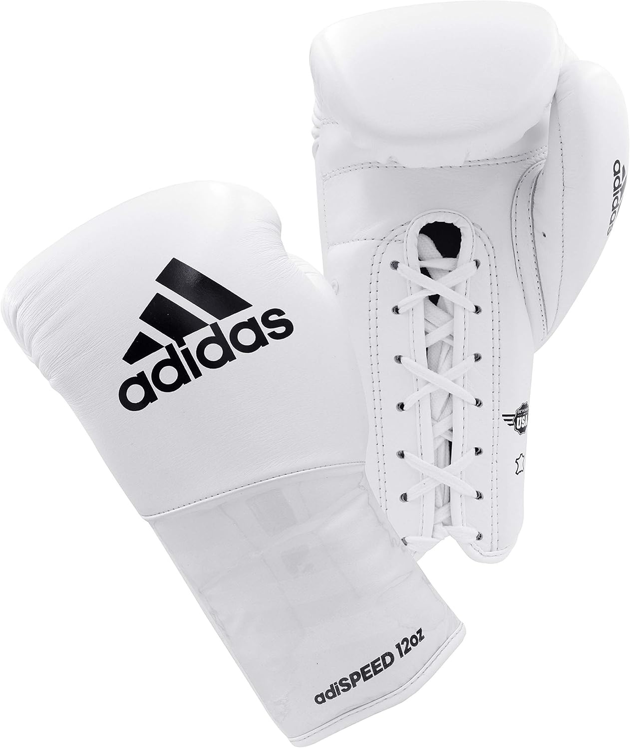 image:imageadidas Speed 500 Pro Boxing Gloves Genuine Leather Training Gloves for Men amp Women LaceUp Heavy Bag amp Kickboxing GlovesBLACKGOLDSILVER